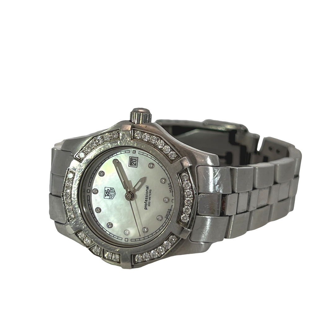 Pre-Owned TAG Heuer 2000 Exclusive Professional Diamond 0.53 Carats 27mm Watch Ref. WN131J.BA0360 Box & Papers