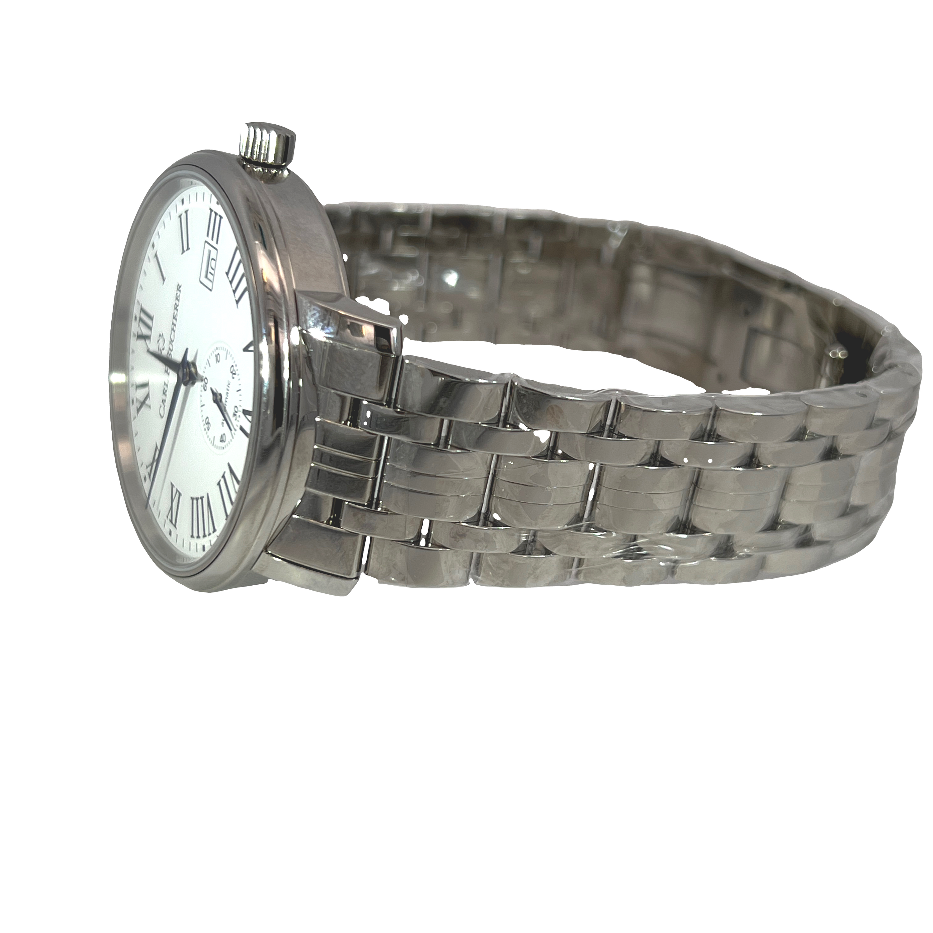 Pre-Owned Carl F. Bucherer Adamavi 39mm Automatic White Roman Dial Ref. 10321.08 --Box & Papers