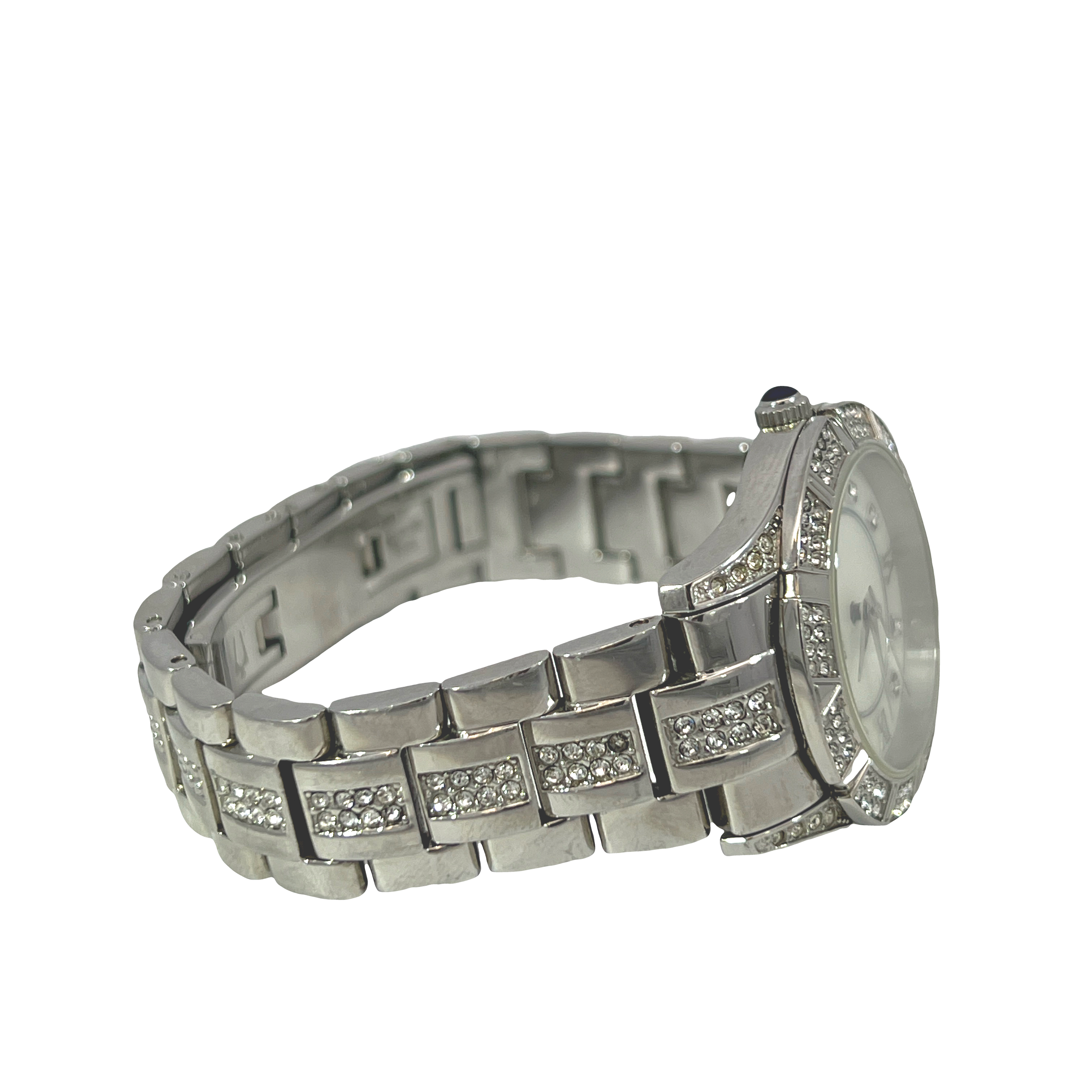 Pre-Owned Bulova Women's Crystal Accent Stainless Steel Quartz Watch Ref. 96L116