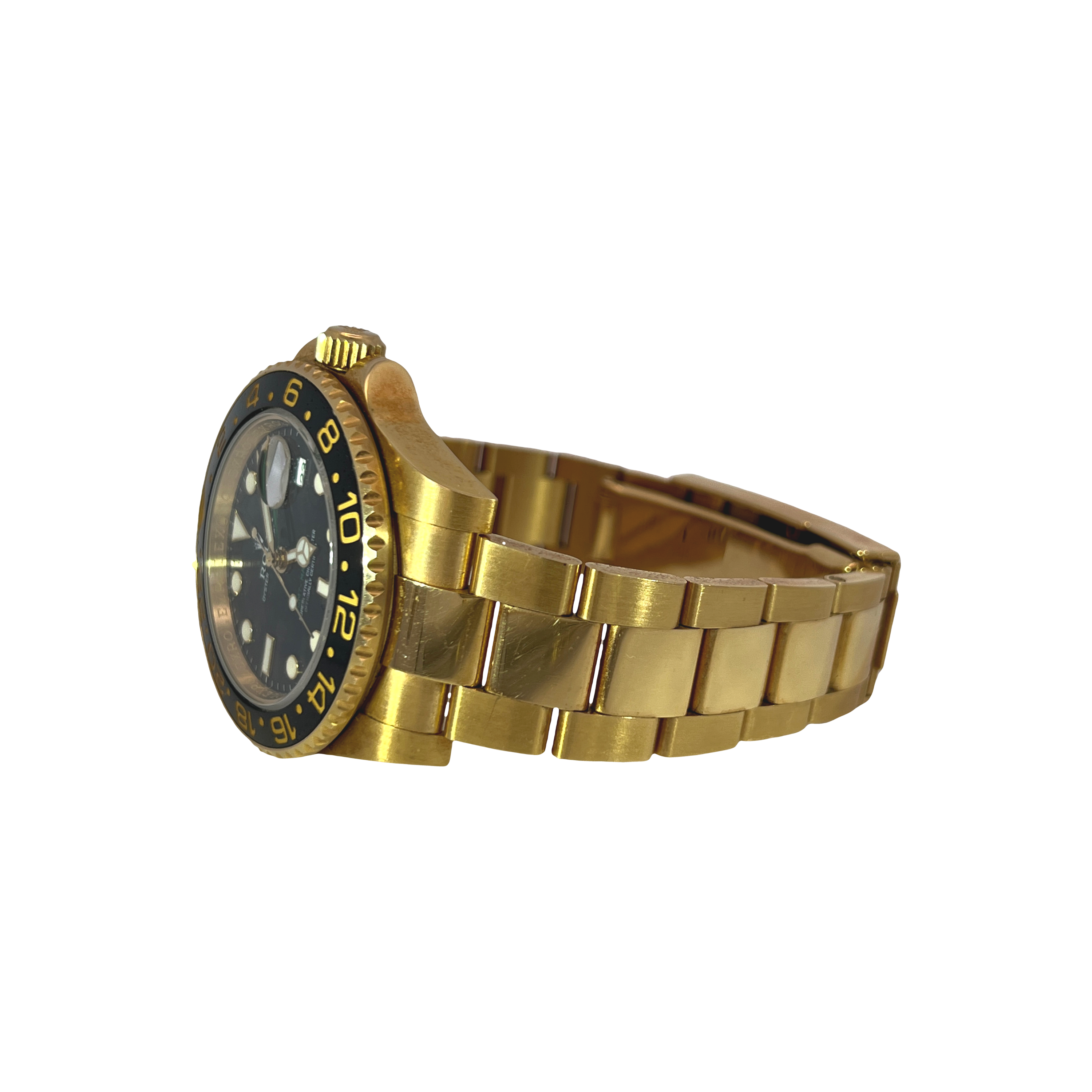 2007 Rolex GMT-Master II 18K Yellow Gold Black Dial Ref. 116718LN | Full Set