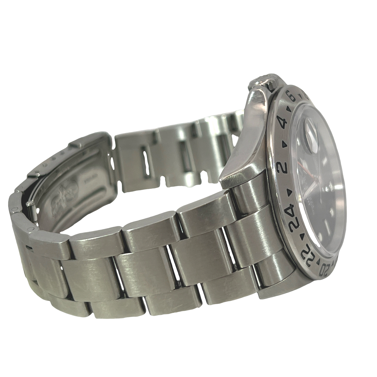 Pre-Owned Rolex Explorer II 40mm Black Dial Stainless Steel Ref. 16570