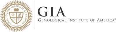 Logo of the Gemological Institute of America (GIA) with a gold emblem on the left and black text on the right.