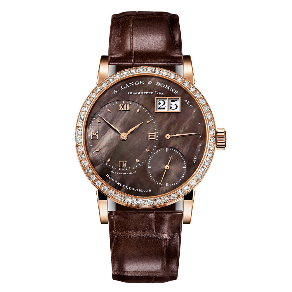 Little Lange 1 36mm Rose Gold Diamonds Bezel Manual Winding 813.043