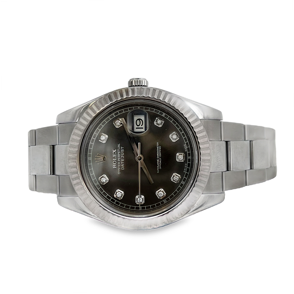 Pre-Owned Rolex Datejust 36 Factory Diamond Dial Ref. 116234 – Oyster Bracelet
