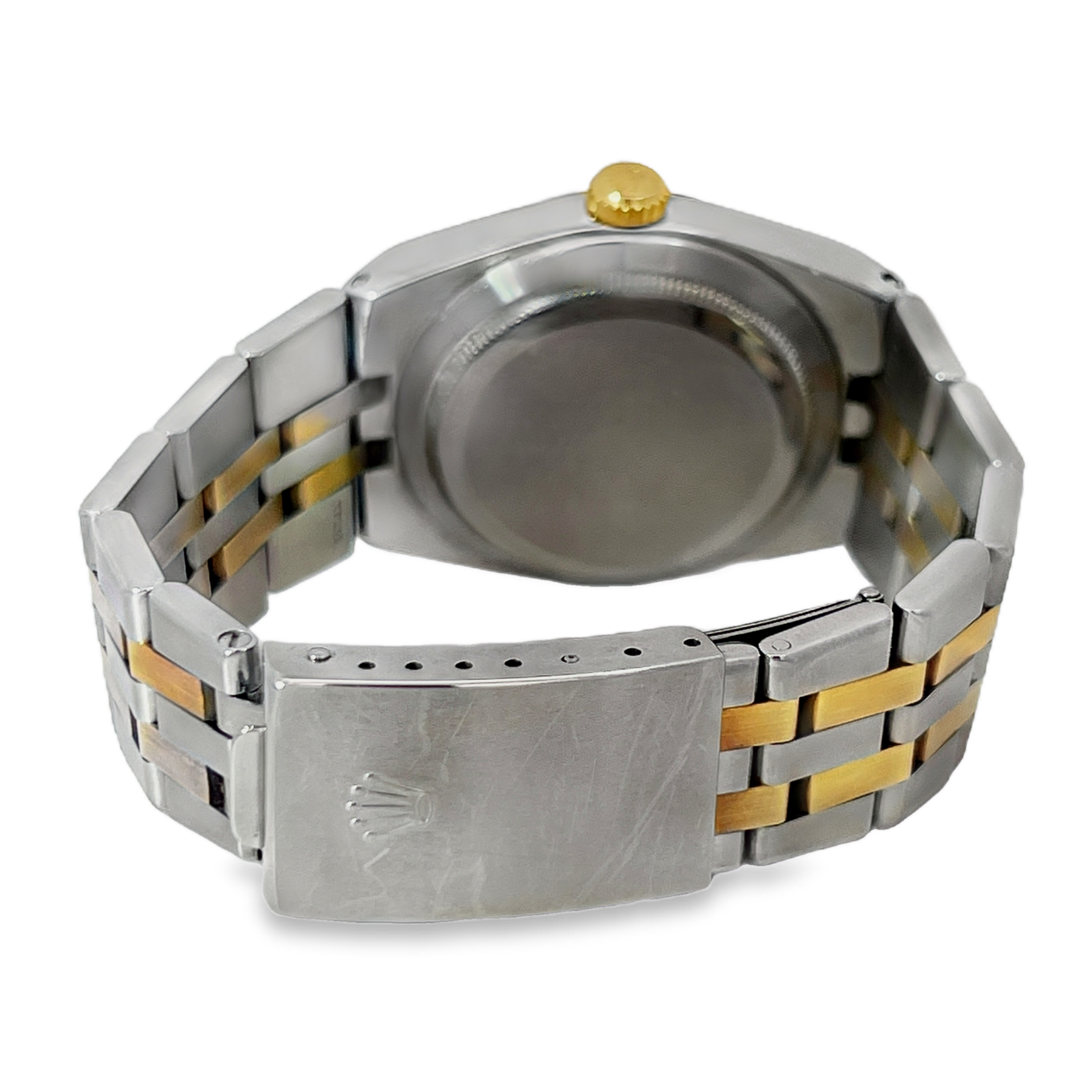 Pre-Owned Rolex Oysterquartz Datejust Ref 17013 Champagne Dial 18K Gold Box Papers 1982