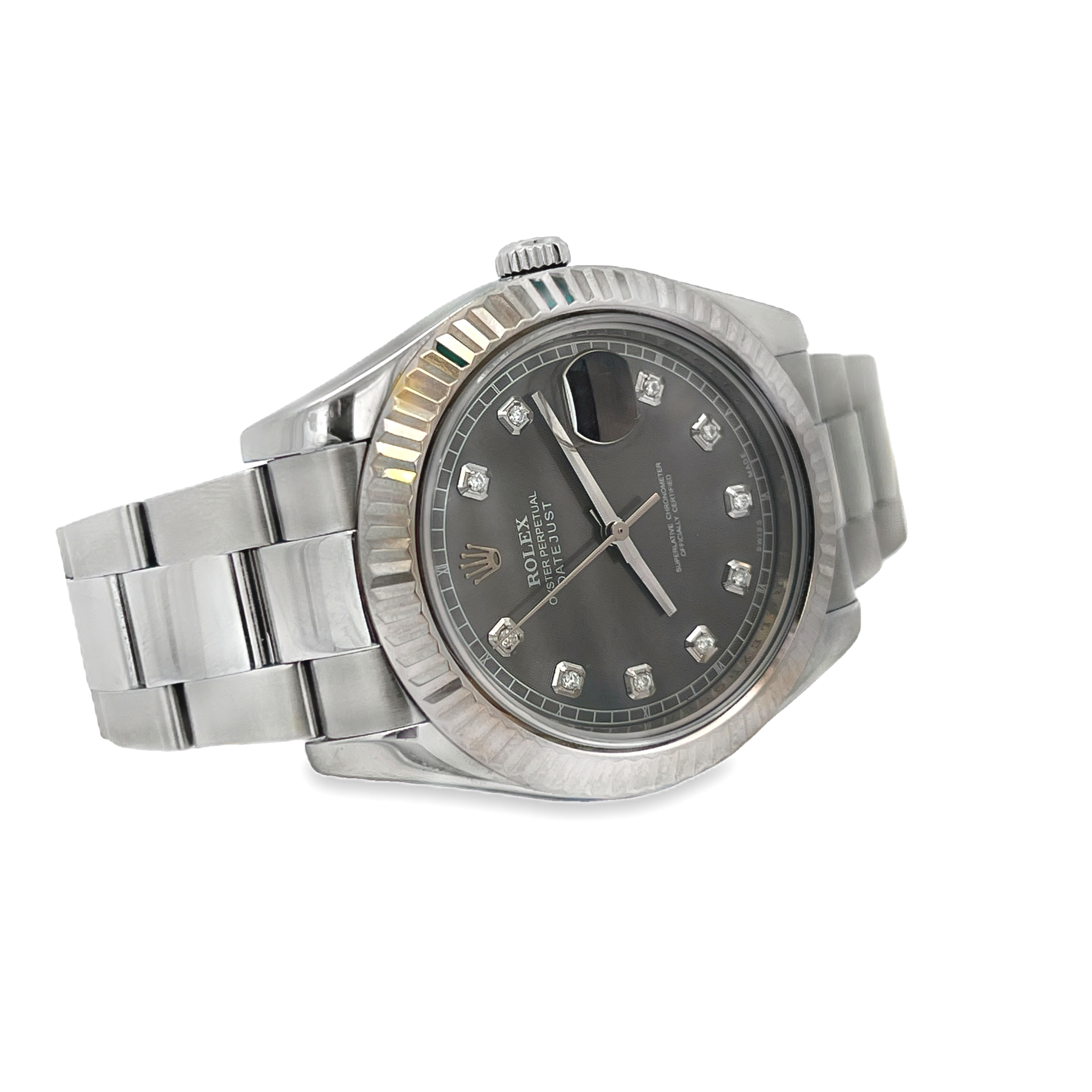 Pre-Owned Rolex Datejust 36 Factory Diamond Dial Ref. 116234 – Oyster Bracelet