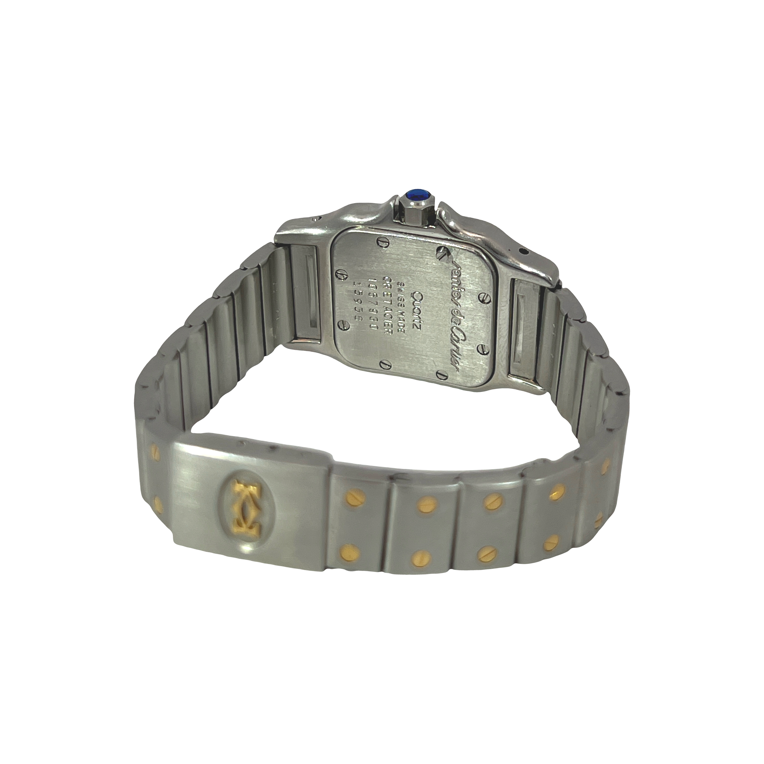Pre-Owned Cartier Santos Galbée 24mm Ref. 1567 Two-Tone 18K Gold & Stainless Steel Quartz Watch