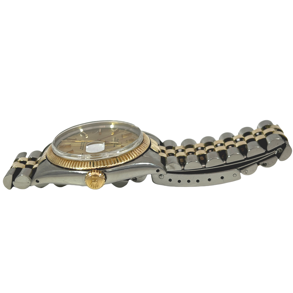 Pre-Owned 1974 Rolex Oyster Perpetual Date 34mm 14K Yellow Gold & Stainless Steel Watch Ref. 1500