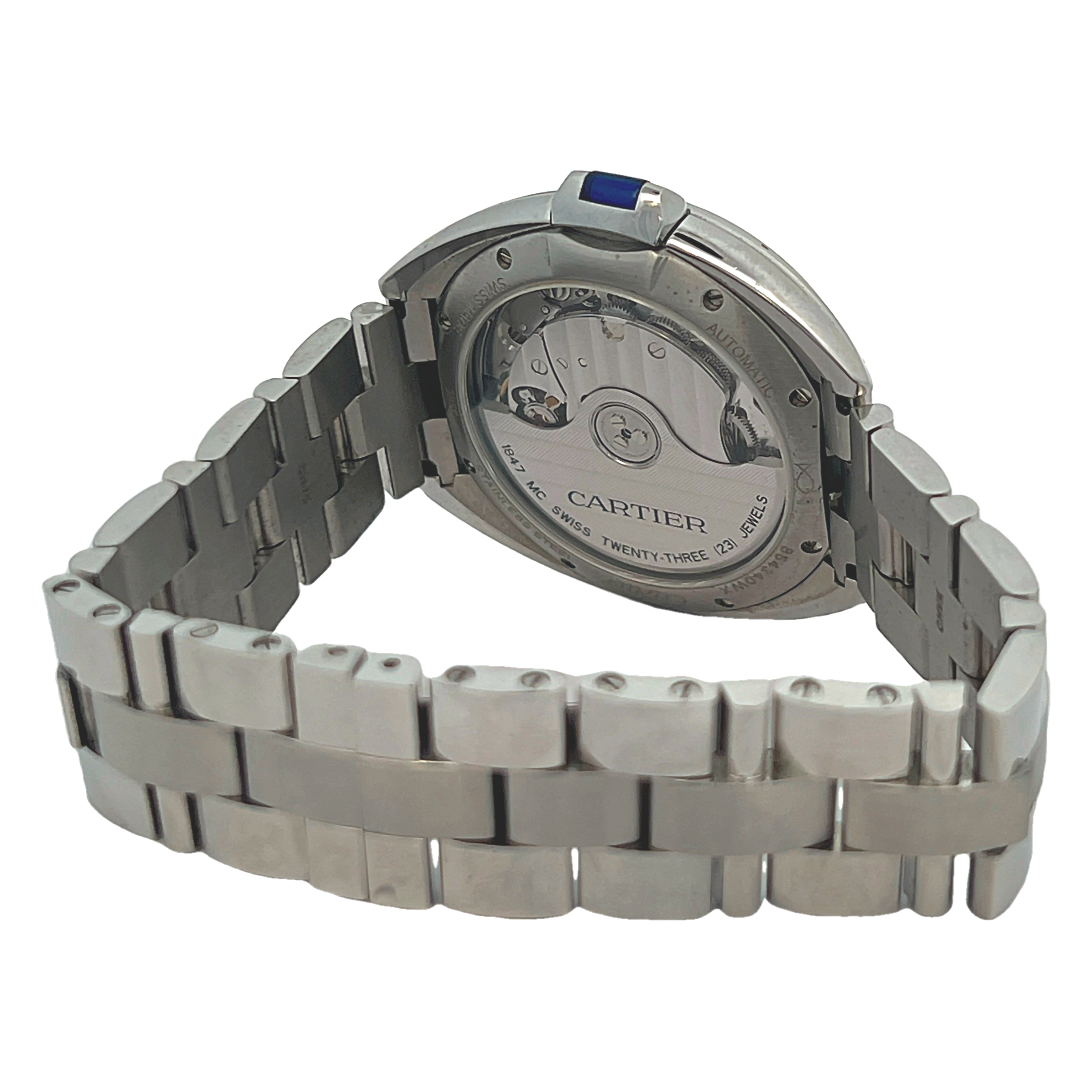 Pre-Owned Cartier Cle de Cartier 31mm Automatic Stainless Steel Watch