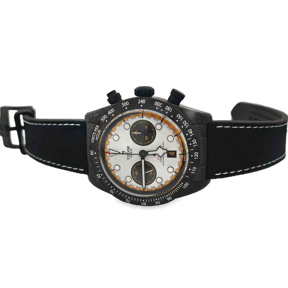 Pre-Owned Tudor Black Bay Chrono Carbon Ref. 79377KN Panda Dial Watch – 2026, Box & Papers
