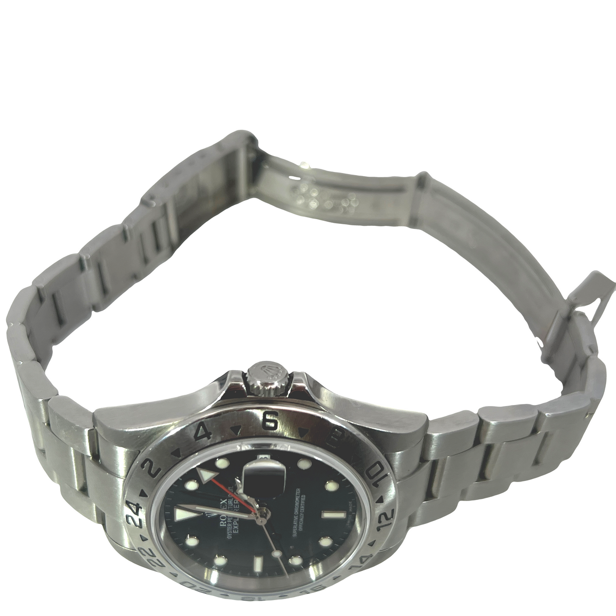 Pre-Owned Rolex Explorer II 40mm Black Dial Stainless Steel Ref. 16570