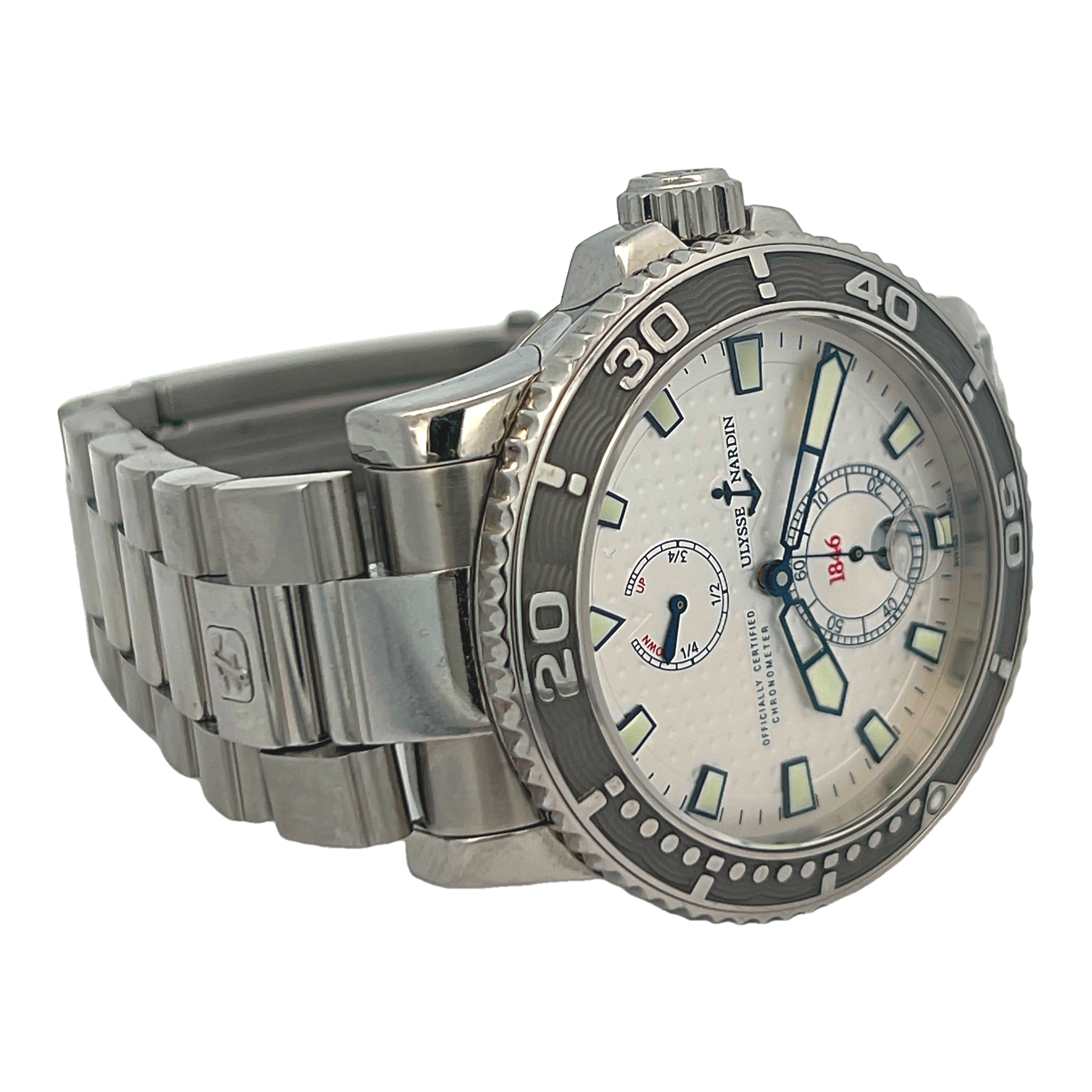 Pre-Owned Ulysse Nardin Marine Chronometer 263-33 Automatic Stainless Steel Watch