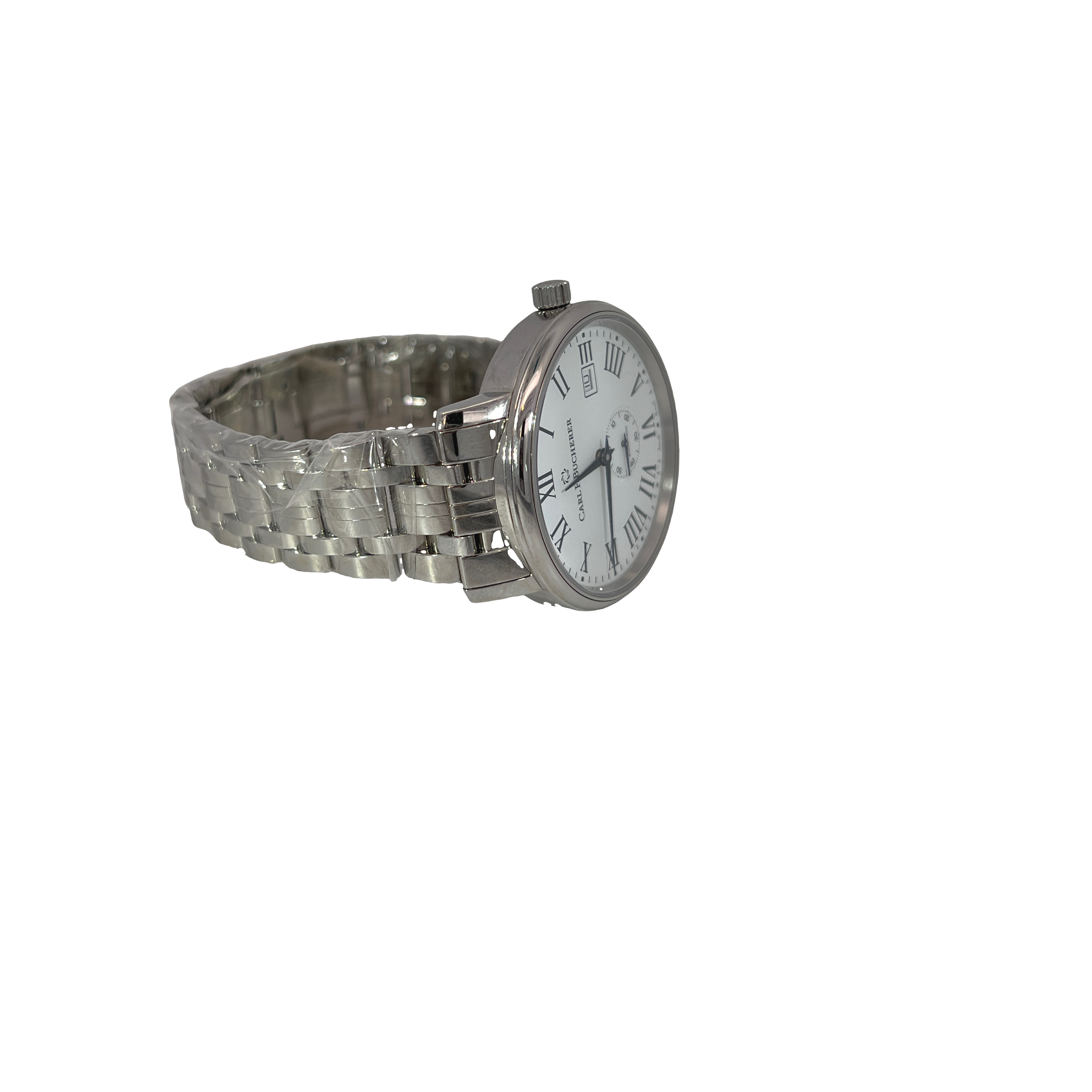 Pre-Owned Carl F. Bucherer Adamavi 39mm Automatic White Roman Dial Ref. 10321.08 --Box & Papers