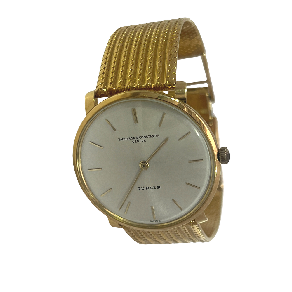 Pre-Owned Vintage Vacheron Constantin Türler 18K Yellow Gold Manual Wind Dress Watch