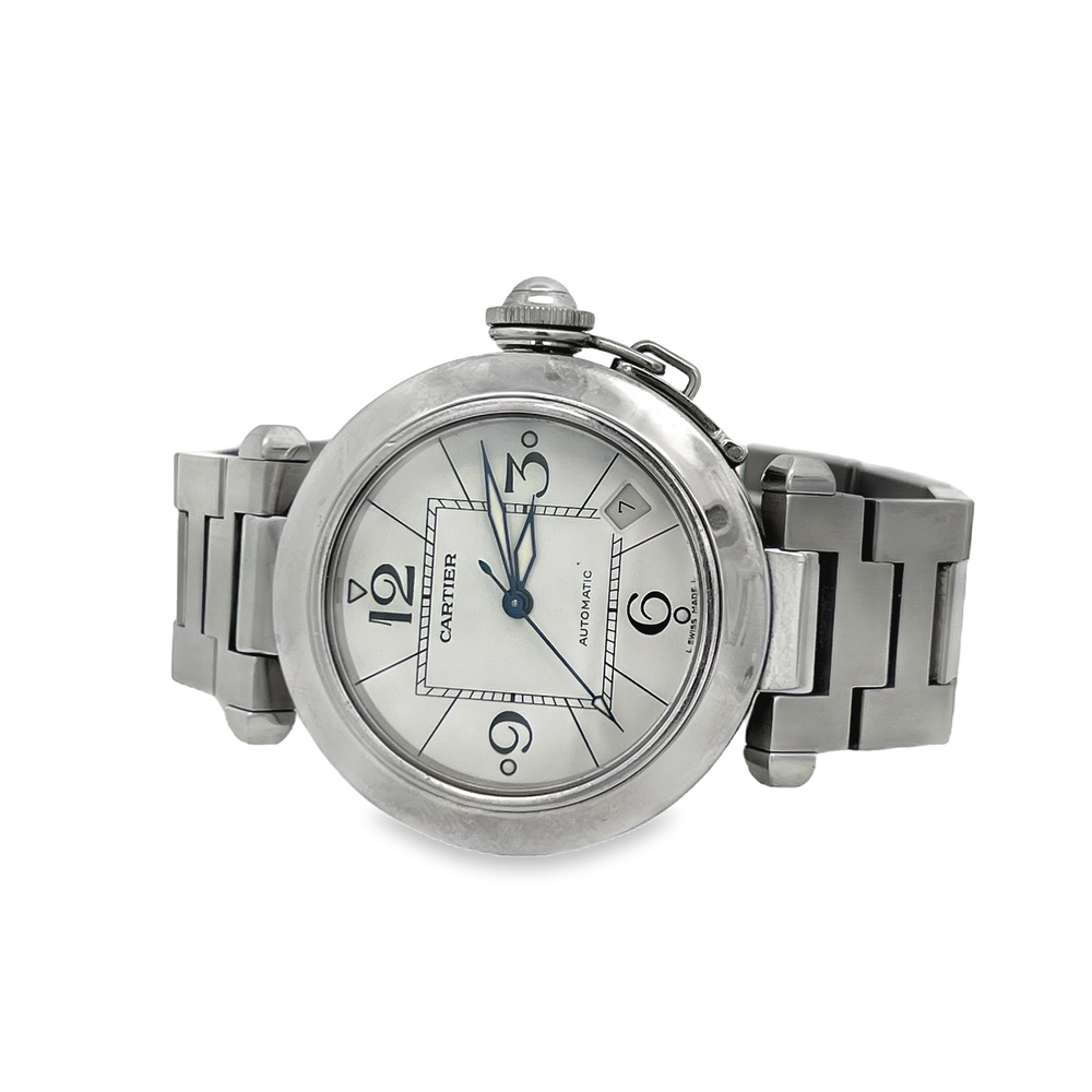 Pre-Owned Cartier Pasha C Automatic Stainless Steel Watch 35mm