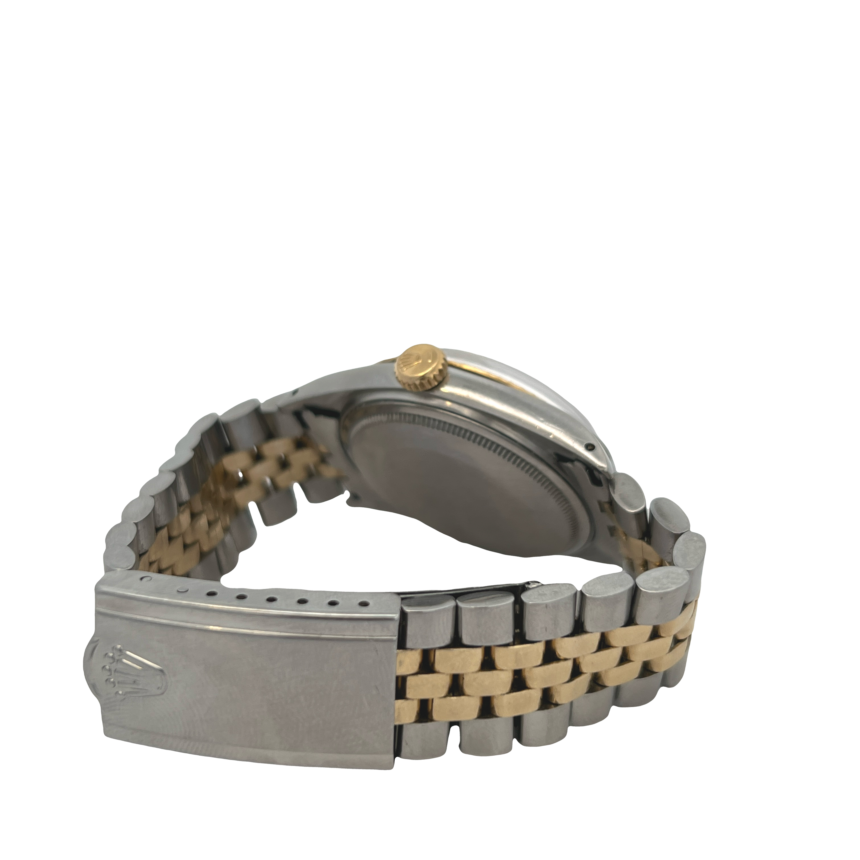 Pre-Owned Rolex Lady-Datejust Stainless Steel & 18K Yellow Gold Jubilee Bracelet Champagne Dial