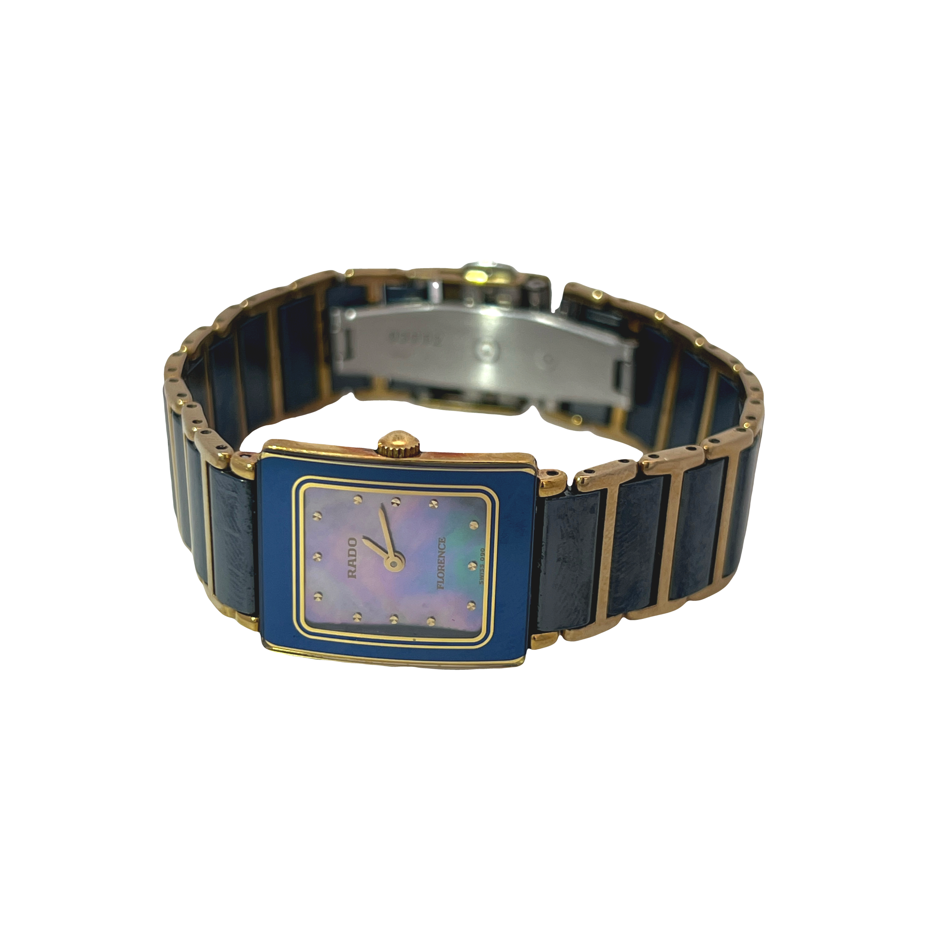Pre-Owned Rado Florence Quartz Mother of Pearl Dial Ceramic Watch Ref. 153.3606.2N