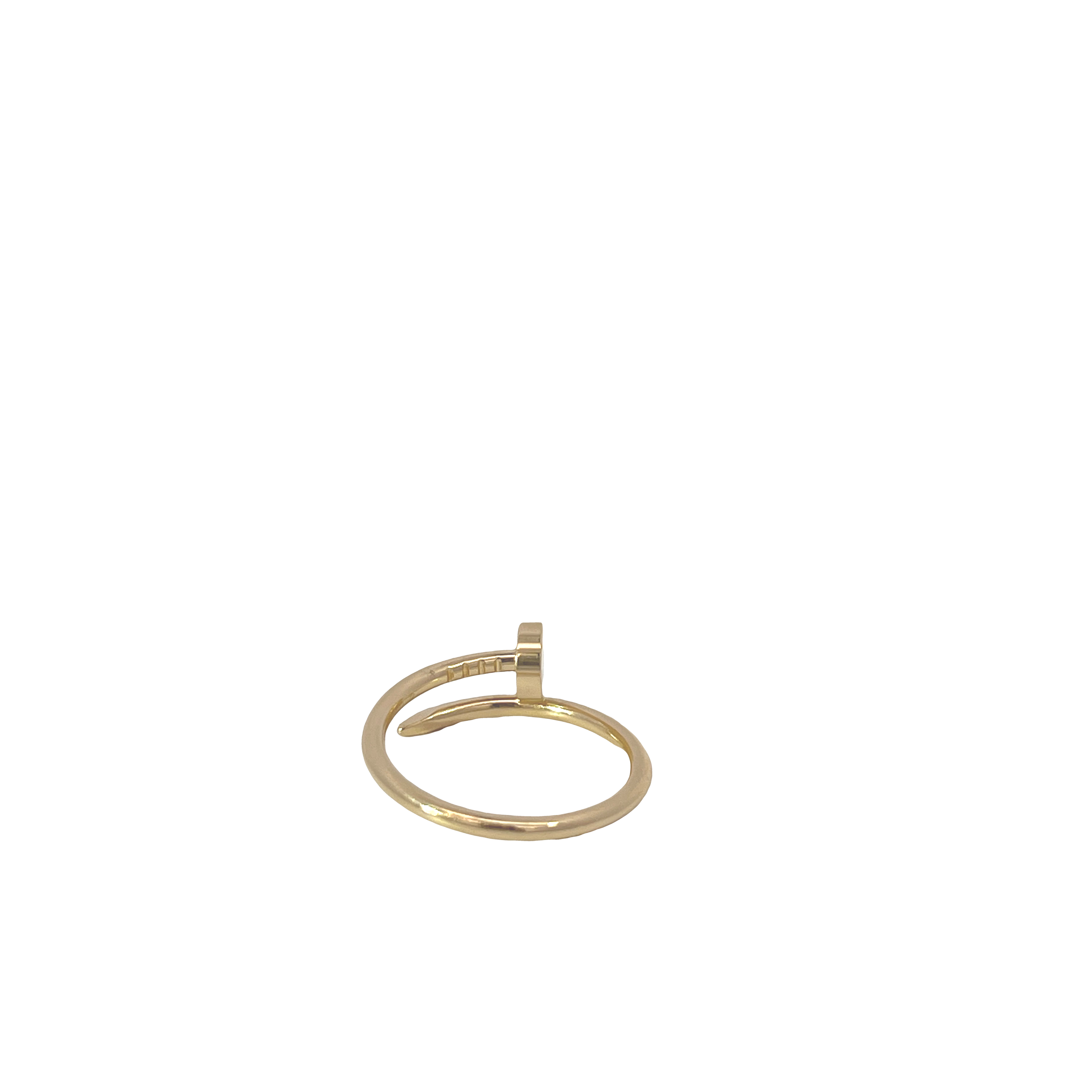 Estate Cartier Juste un Clou Ring Small Model 18K Yellow Gold - Box Included