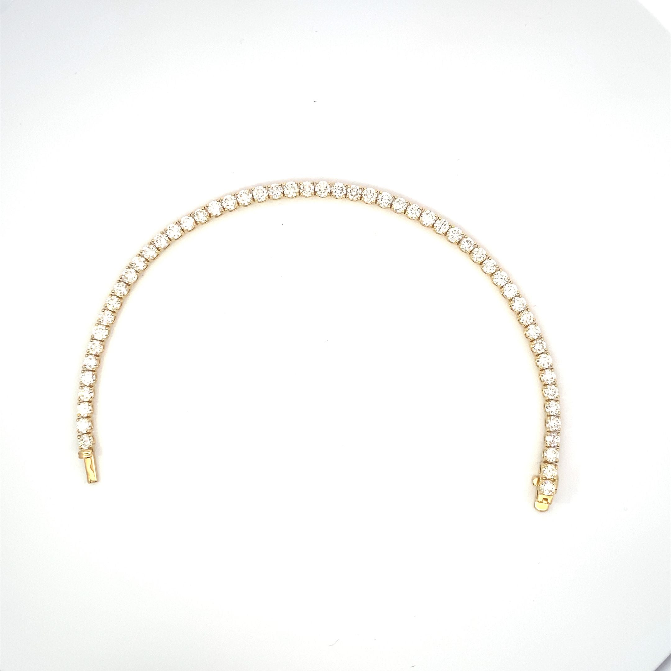 14kt yg Diamond Tennis Bracele