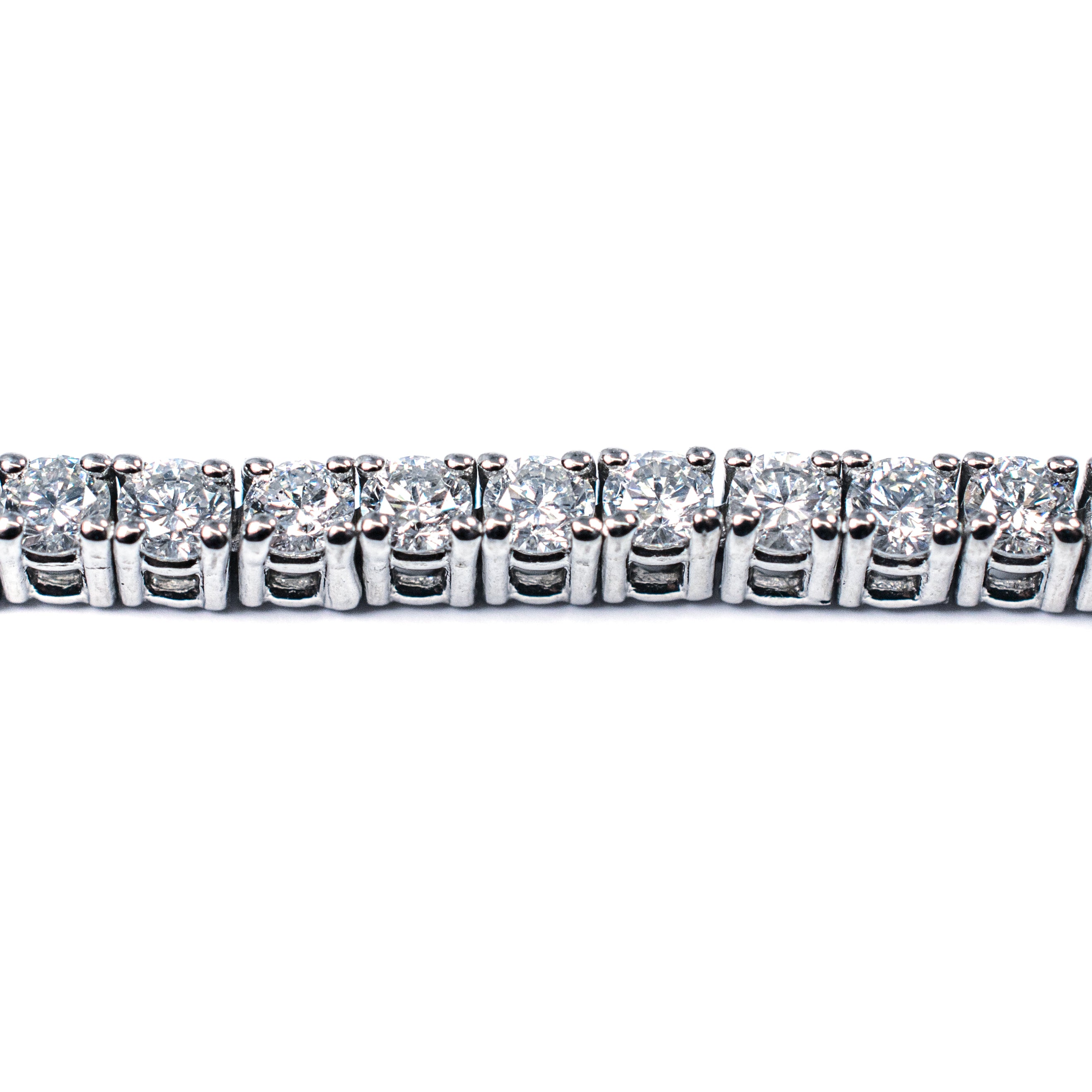 14k White Gold 5.00ct Diamond Tennis Bracelet