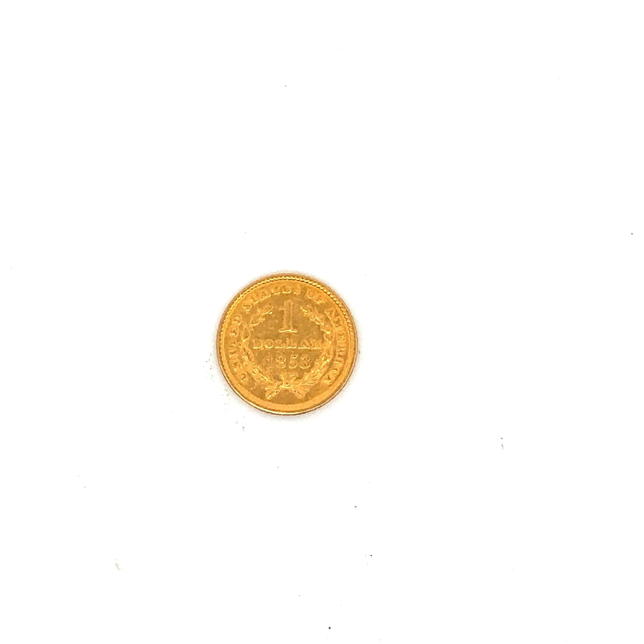 1853 US $1 Gold Coin .053ozt