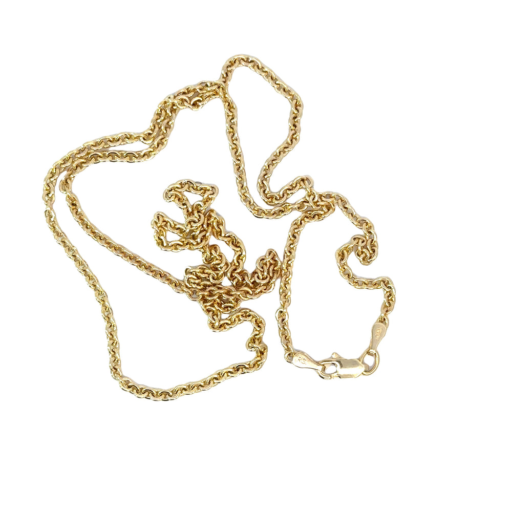 14k yellow gold cable chain
2