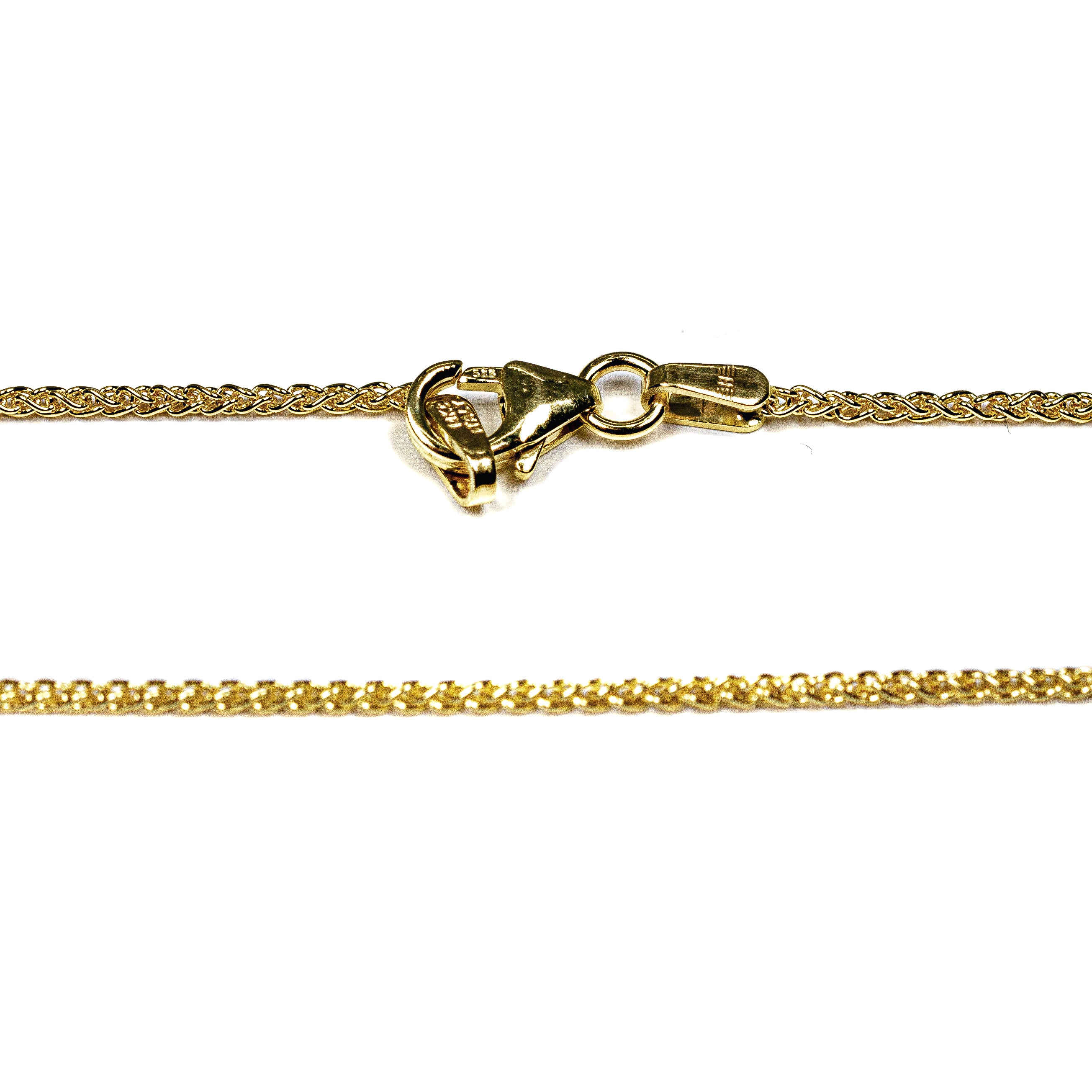 14kt Yellow Gold Wheat Chain