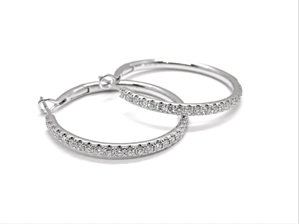 18kt wg dia hoop ear, 1.37cts