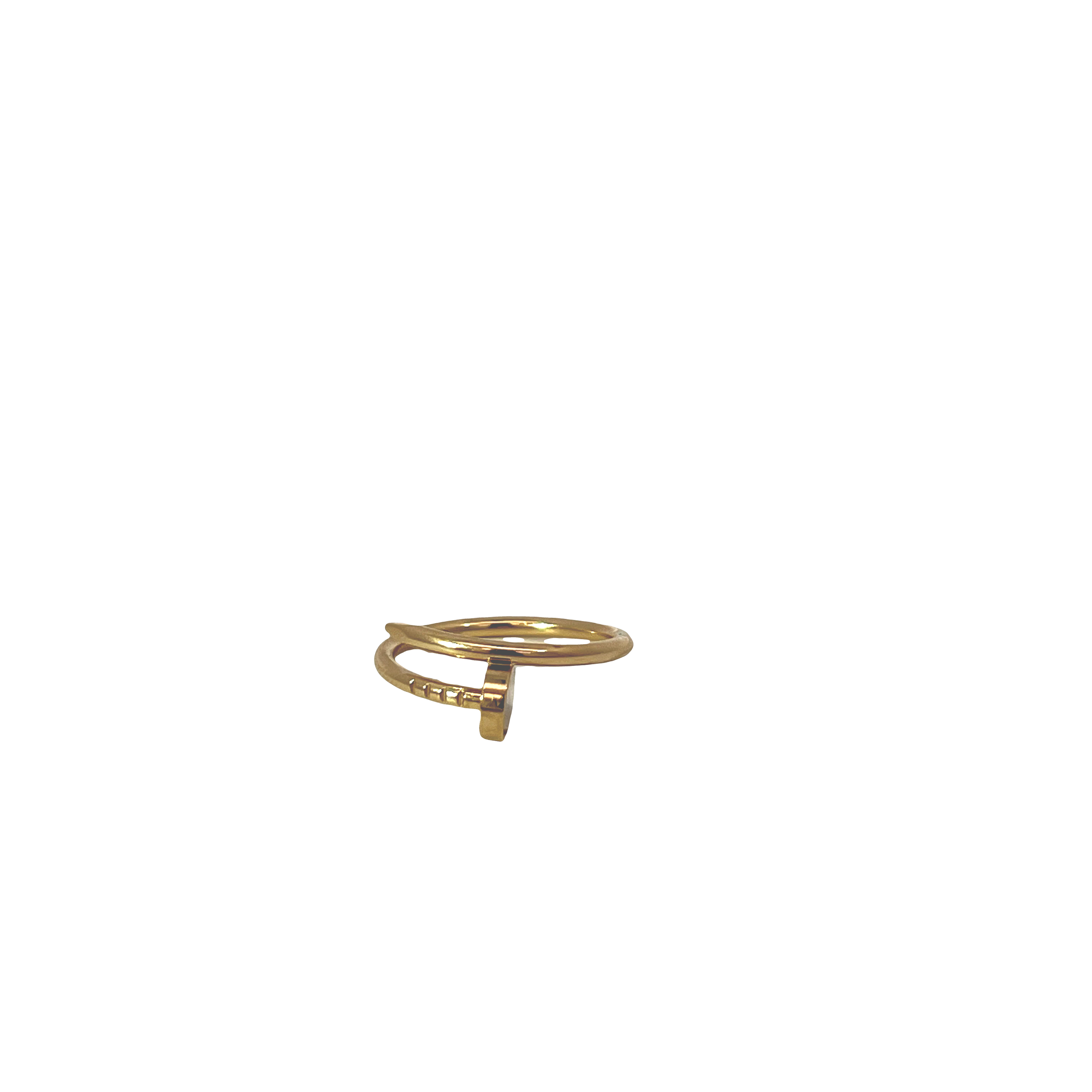 Estate Cartier Juste un Clou Ring Small Model 18K Yellow Gold - Box Included