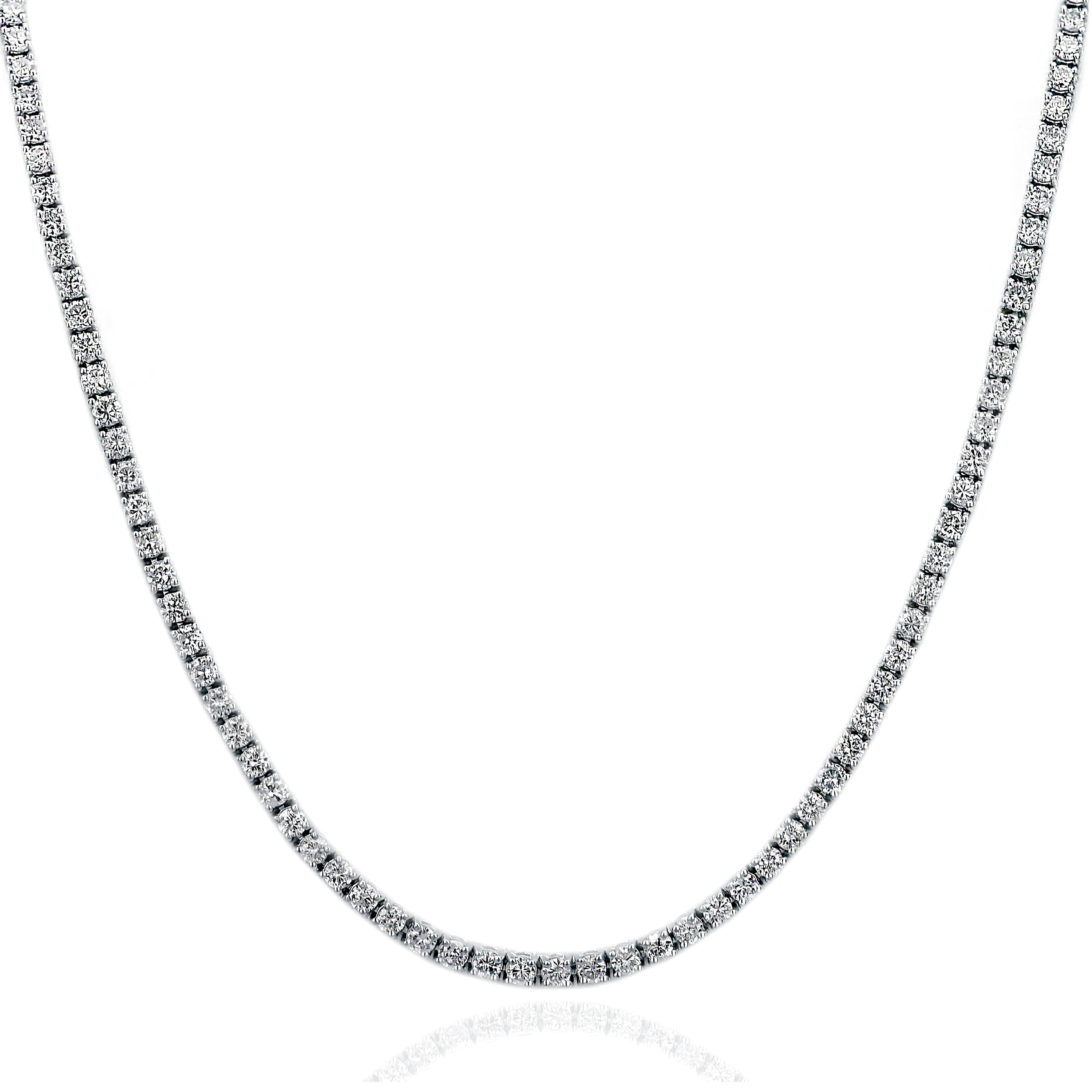 18kt wg diamond Tennis necklac