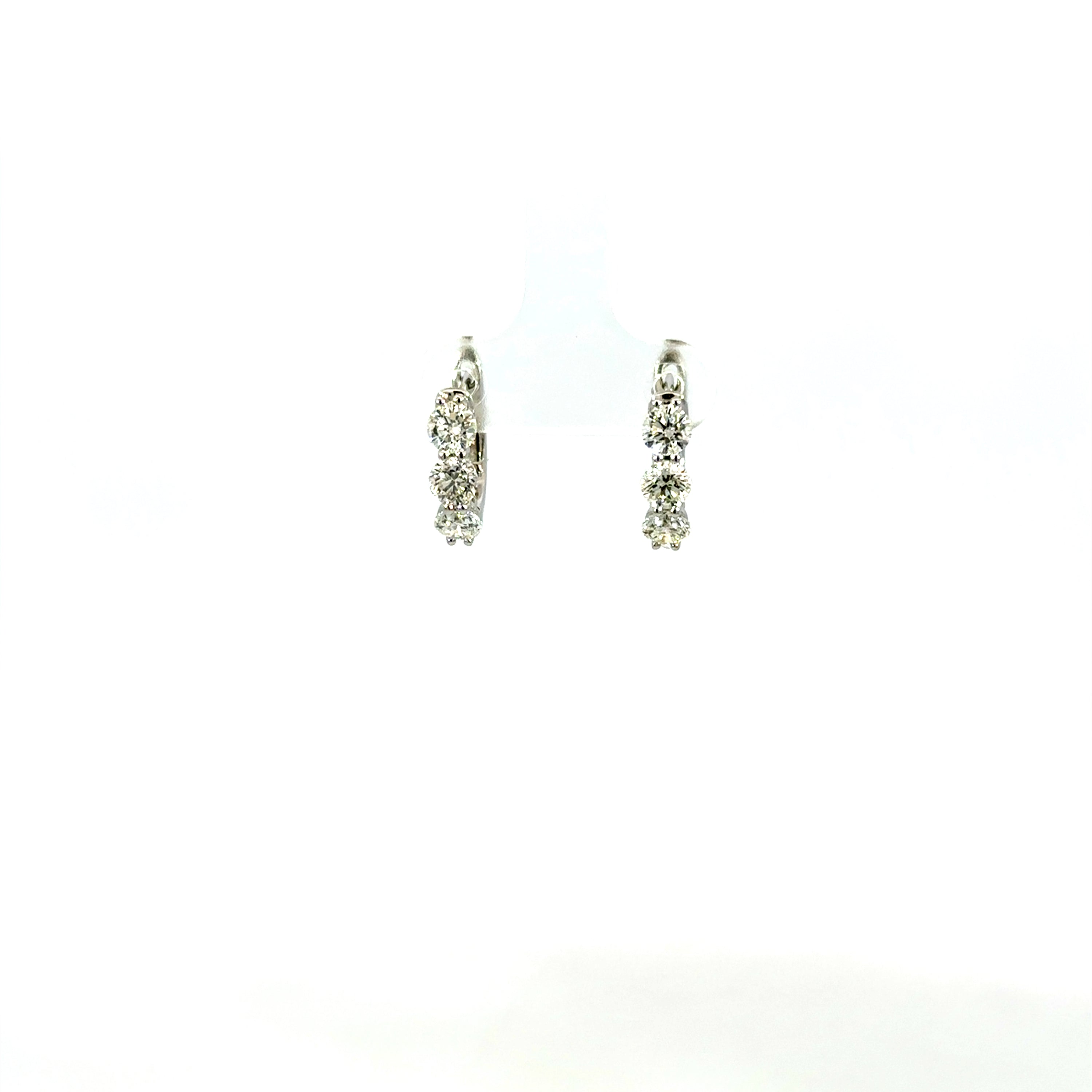 18kt wg Diamond Hoops
6=1.50c