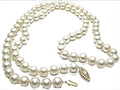 14kt Yellow Gold 30" Strand of Pearls Necklace