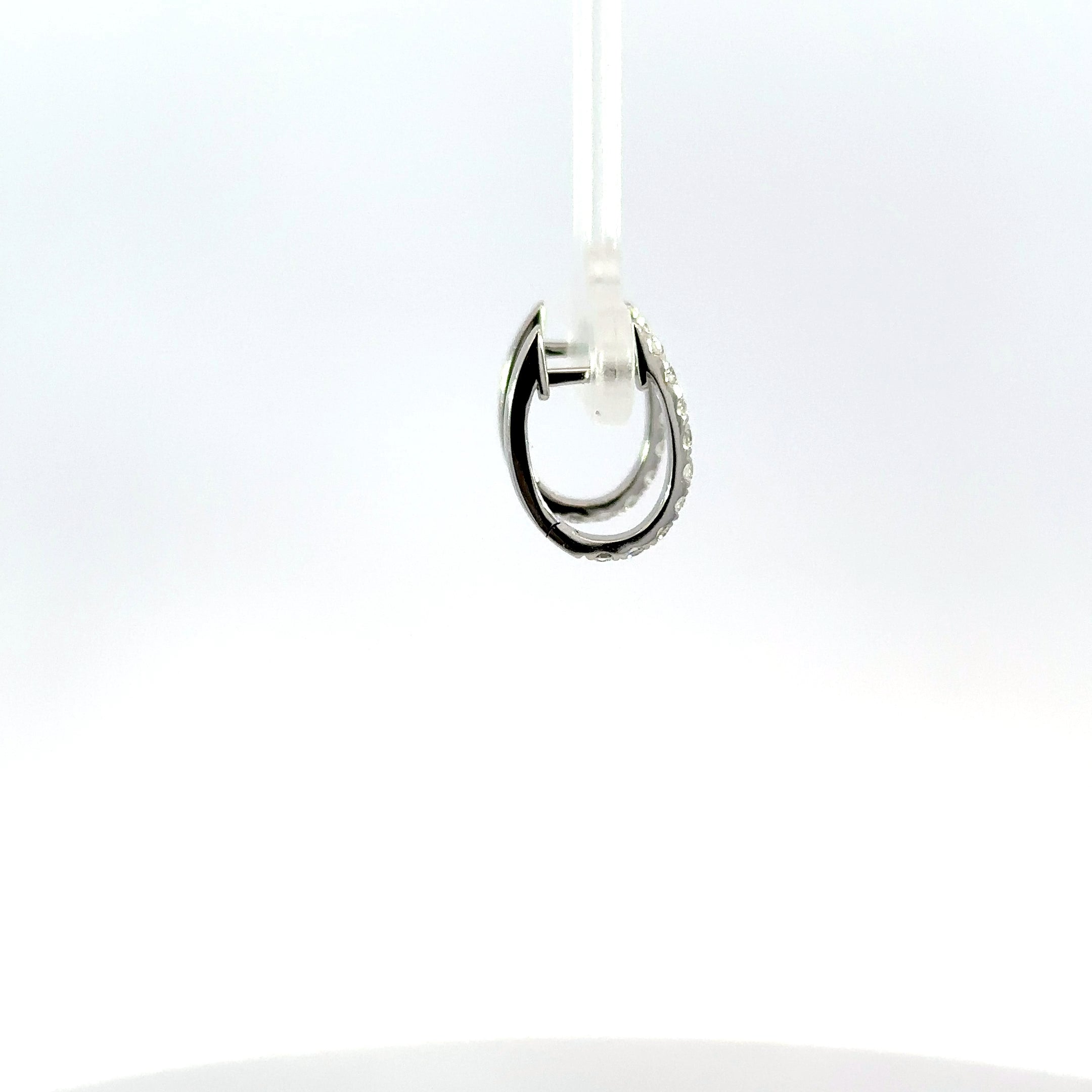 18kt wg Diamond Hoops
18=0.50