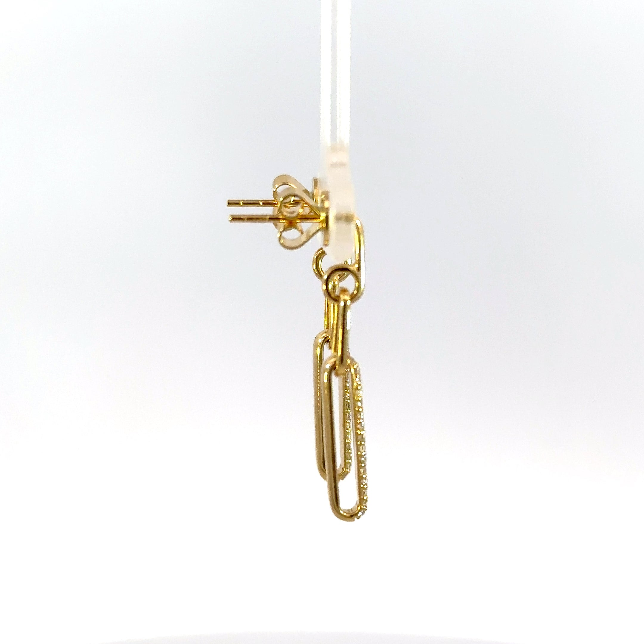 18k yg & dia open flat link da