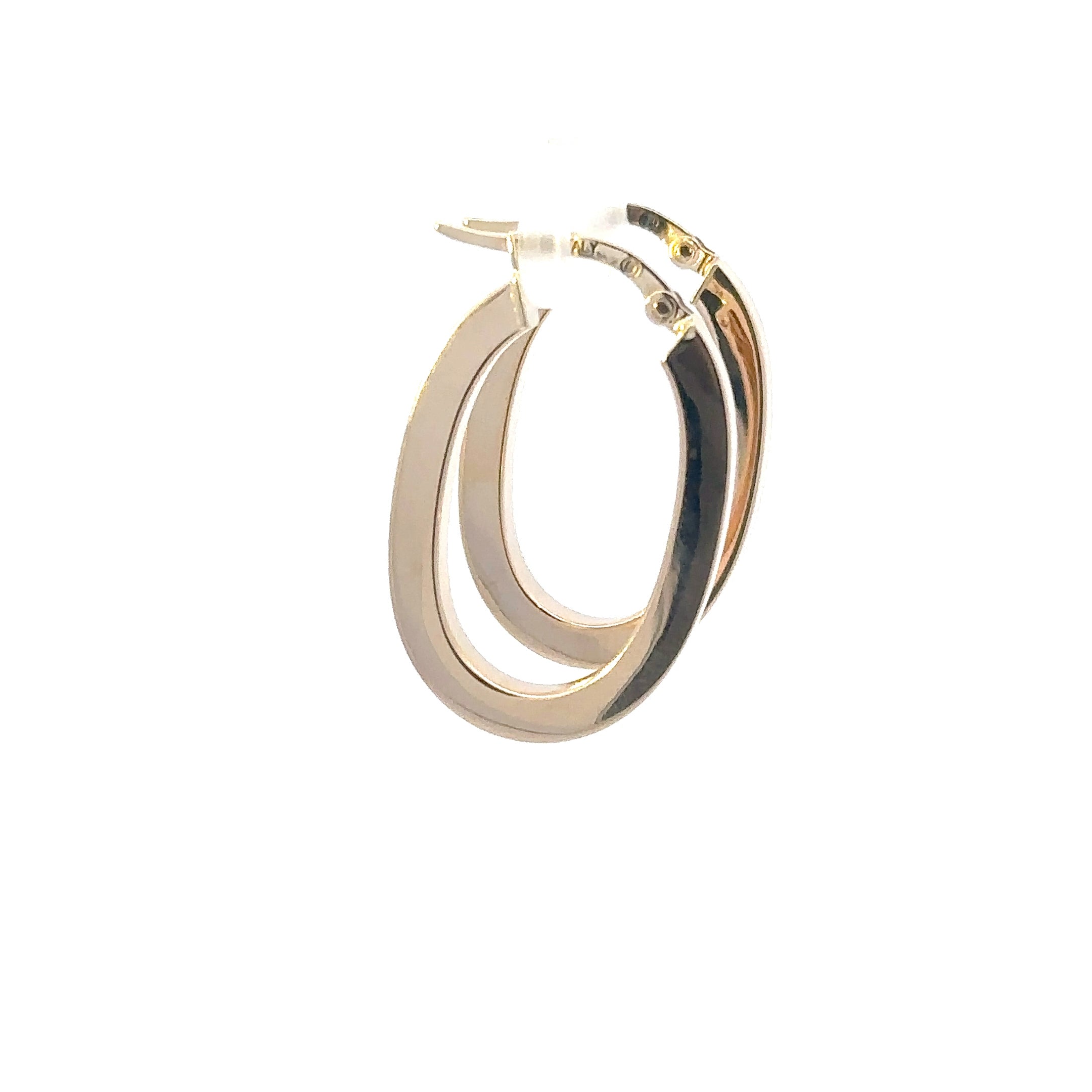 E- 14k yelllow gold hoops