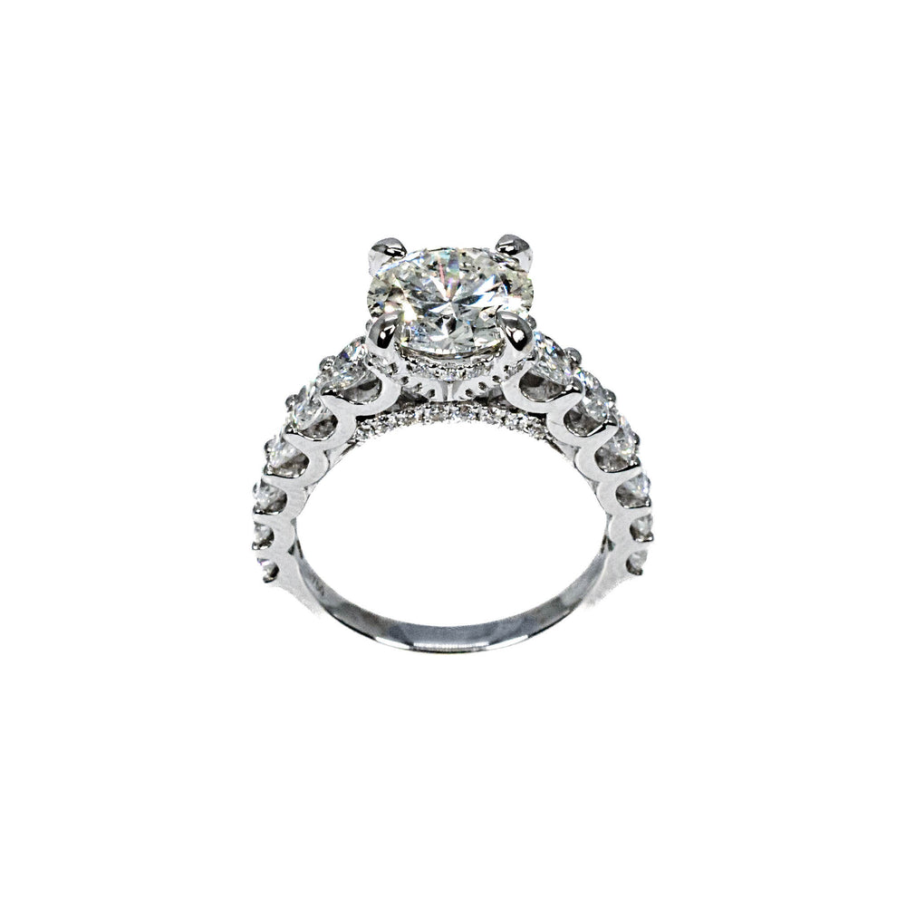 18kt White Gold Diamond Engagement Ring mounting