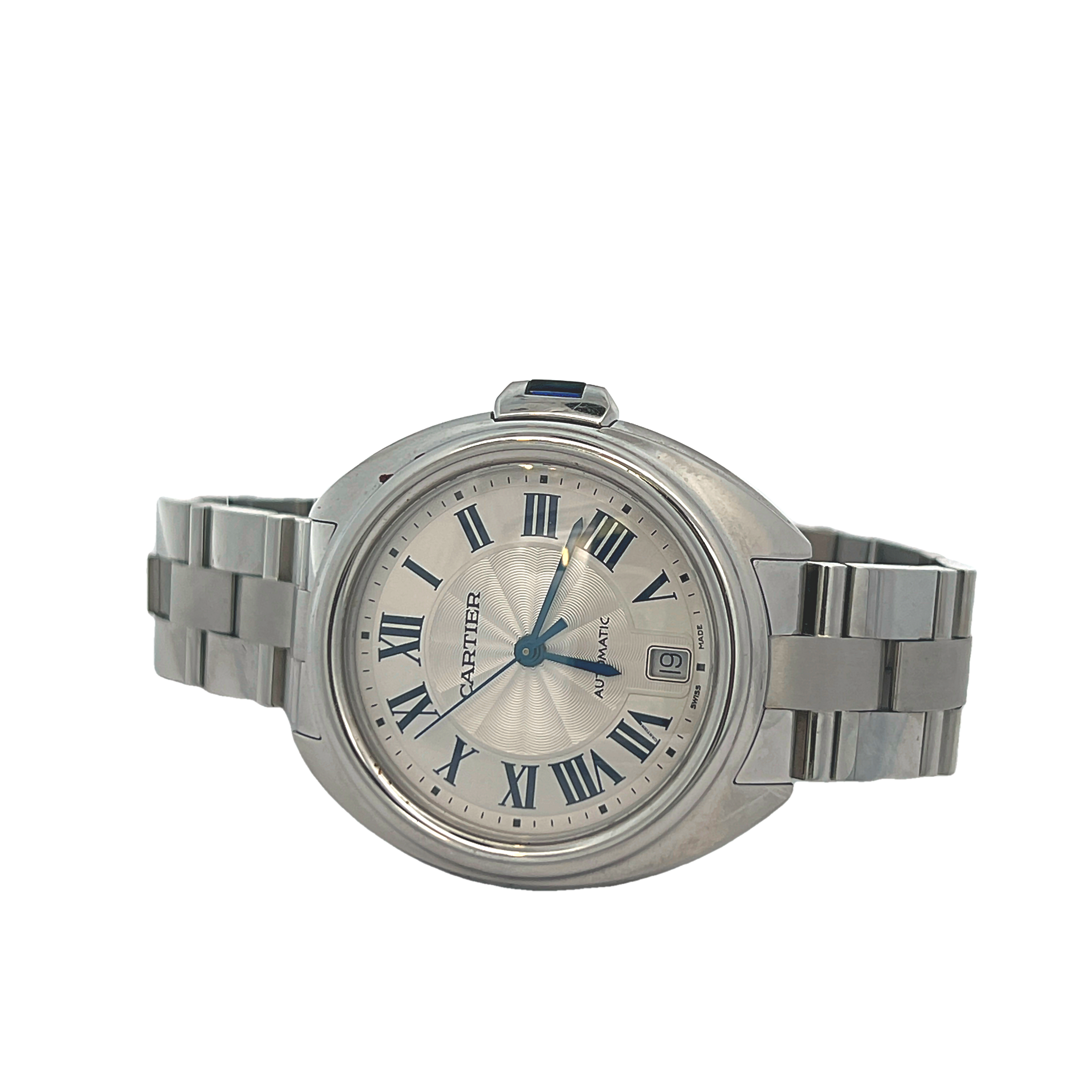 Pre-Owned Cartier Cle de Cartier 31mm Automatic Stainless Steel Watch