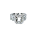 Platinum 1.91ct Semi Mount Diamond Engagement Ring