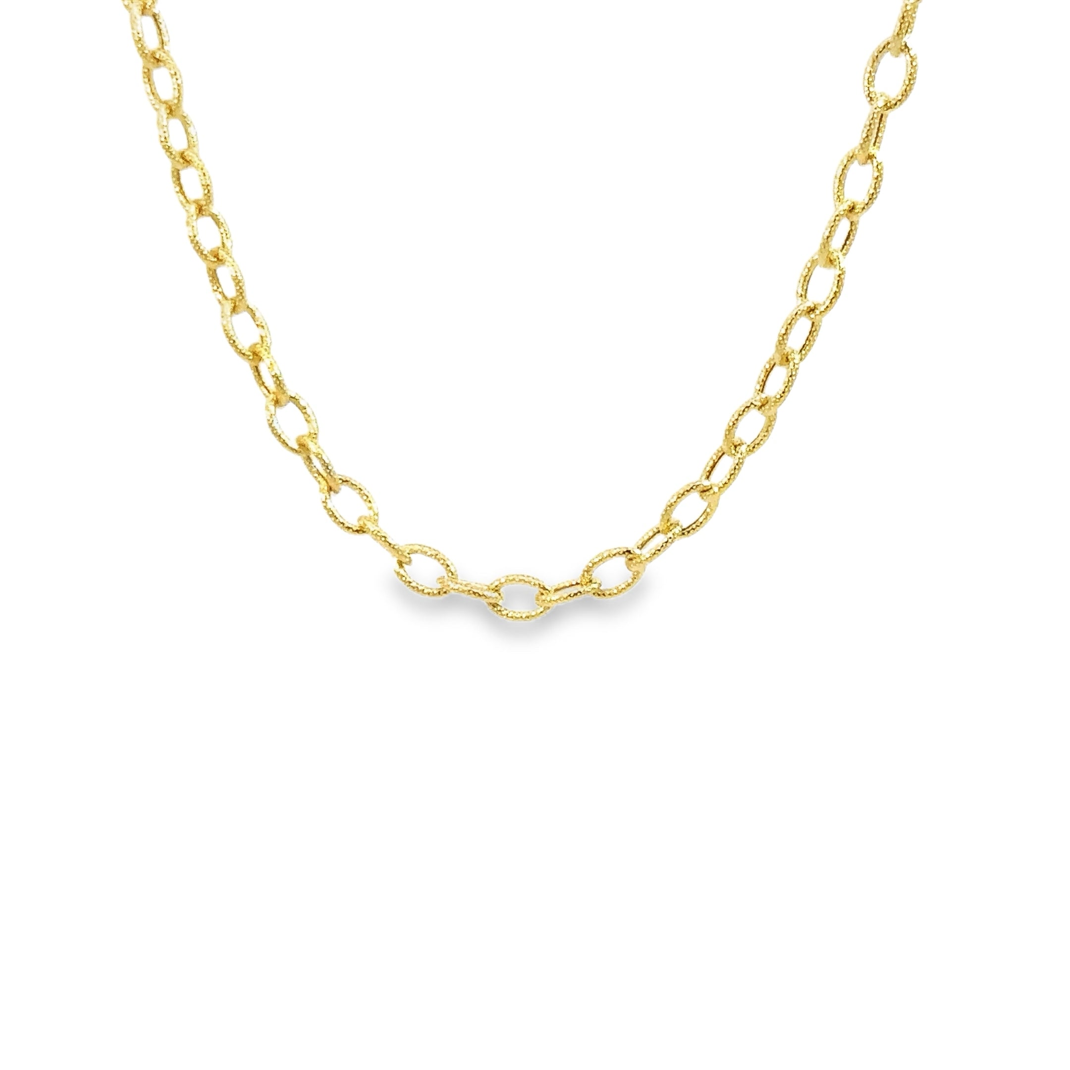 14k yellow gold open link text