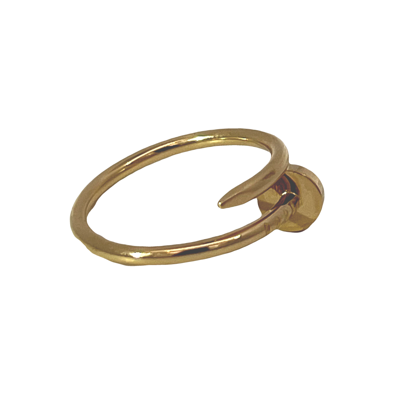 Estate Cartier Juste un Clou Ring Small Model 18K Yellow Gold - Box Included