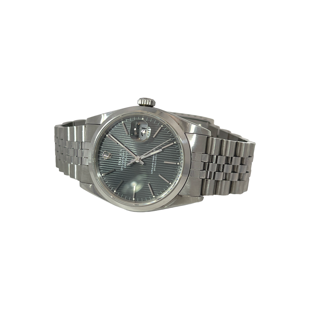 Pre-Owned Rolex Datejust 36 Ref. 16200 Grey Tapestry Dial Jubilee Bracelet Automatic Watch