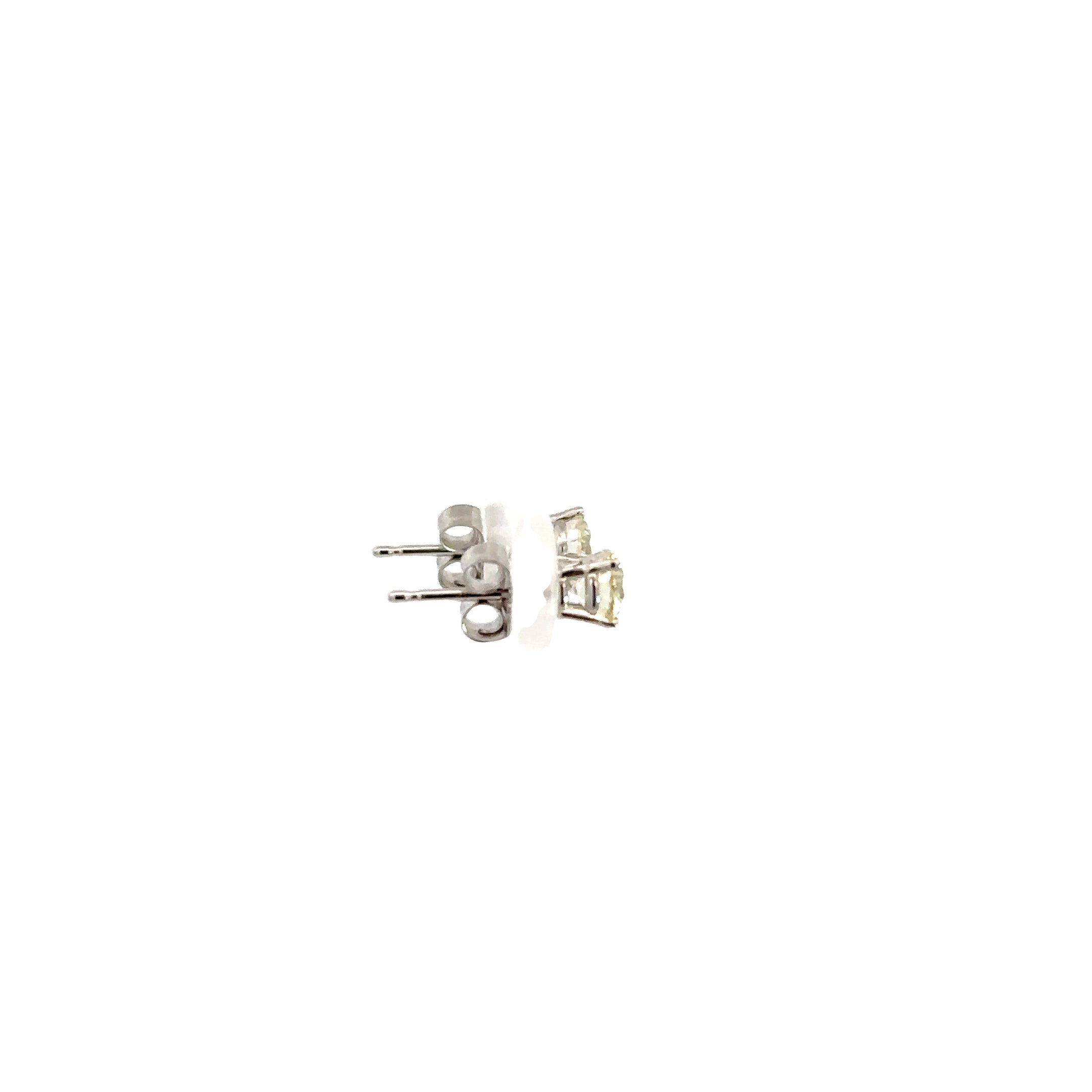 14k White Gold .75cttw Diamond Stud Earrings