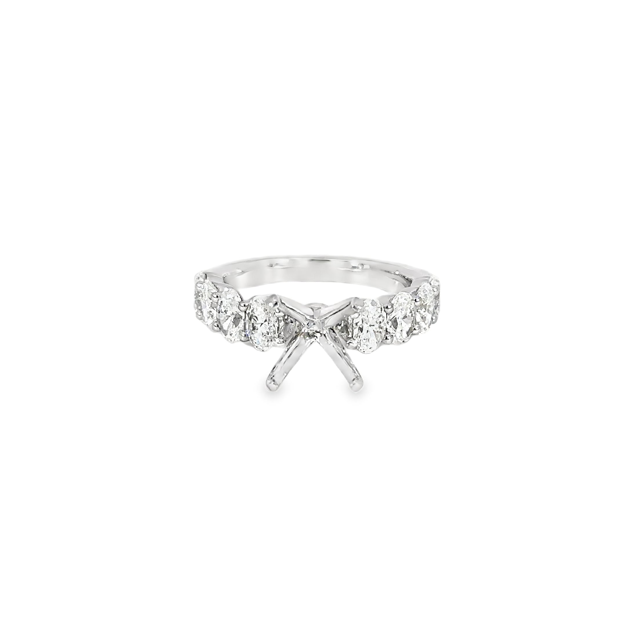 18kt wg Dia Eng. Ring Semi Mou