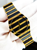 Piaget Polo Anodized Black Links Factory Diamond Limited Edition "Fred"