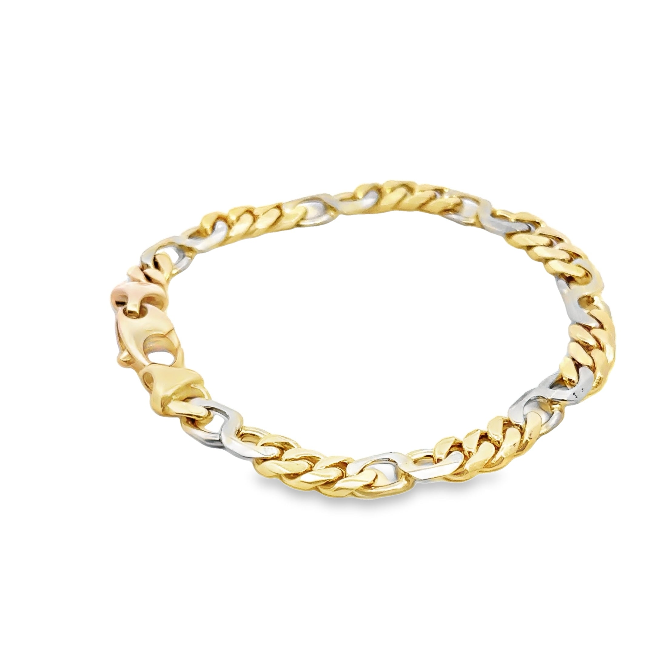 -E- 14kt yg Link Bracelet