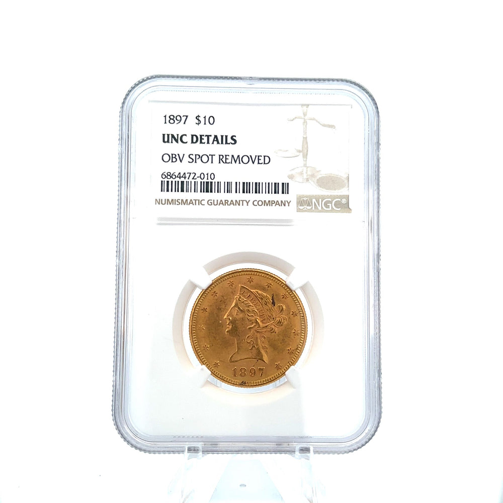 1897 US $10 Gold Coin .537ozt