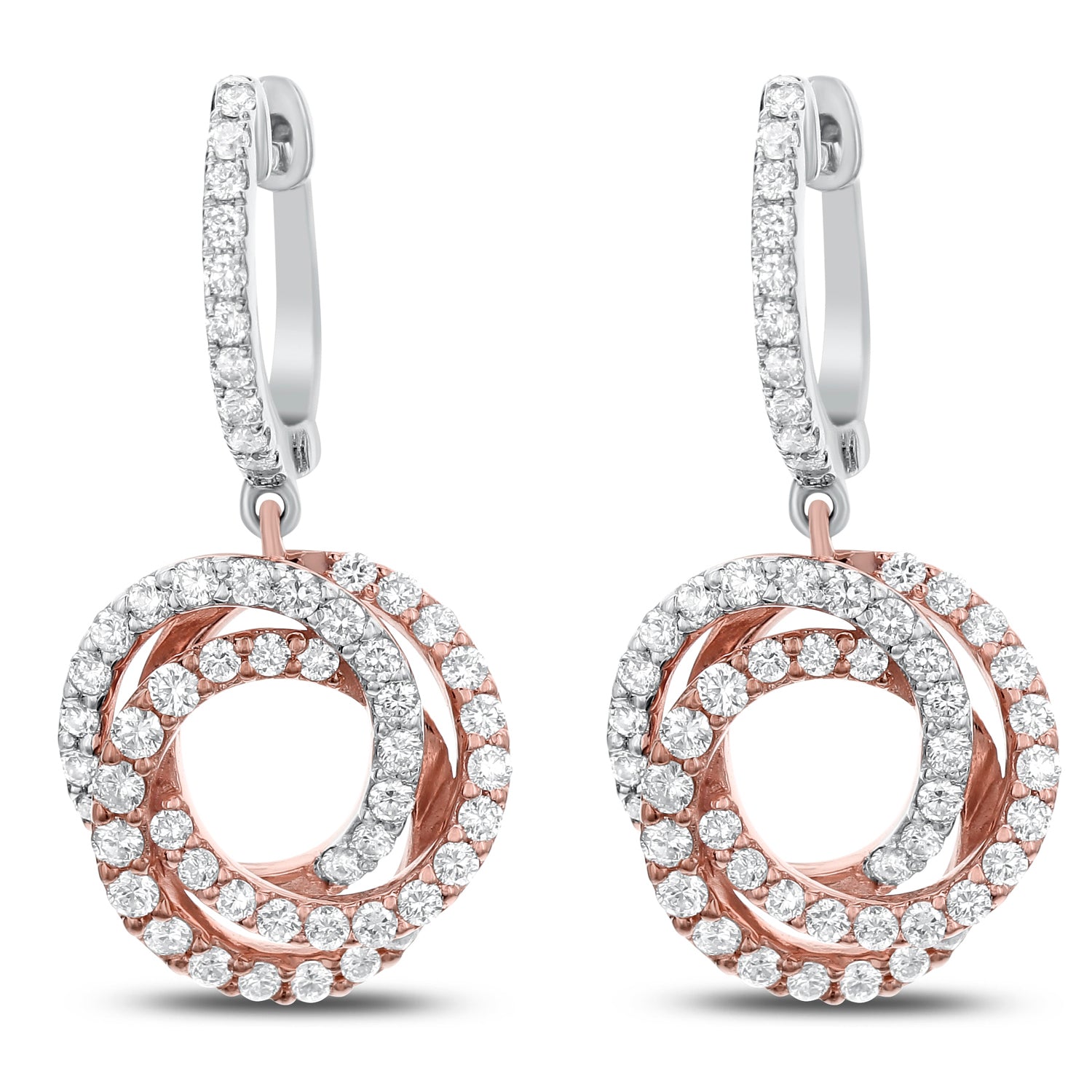 18kt yg 1.00cts Diamond dangle