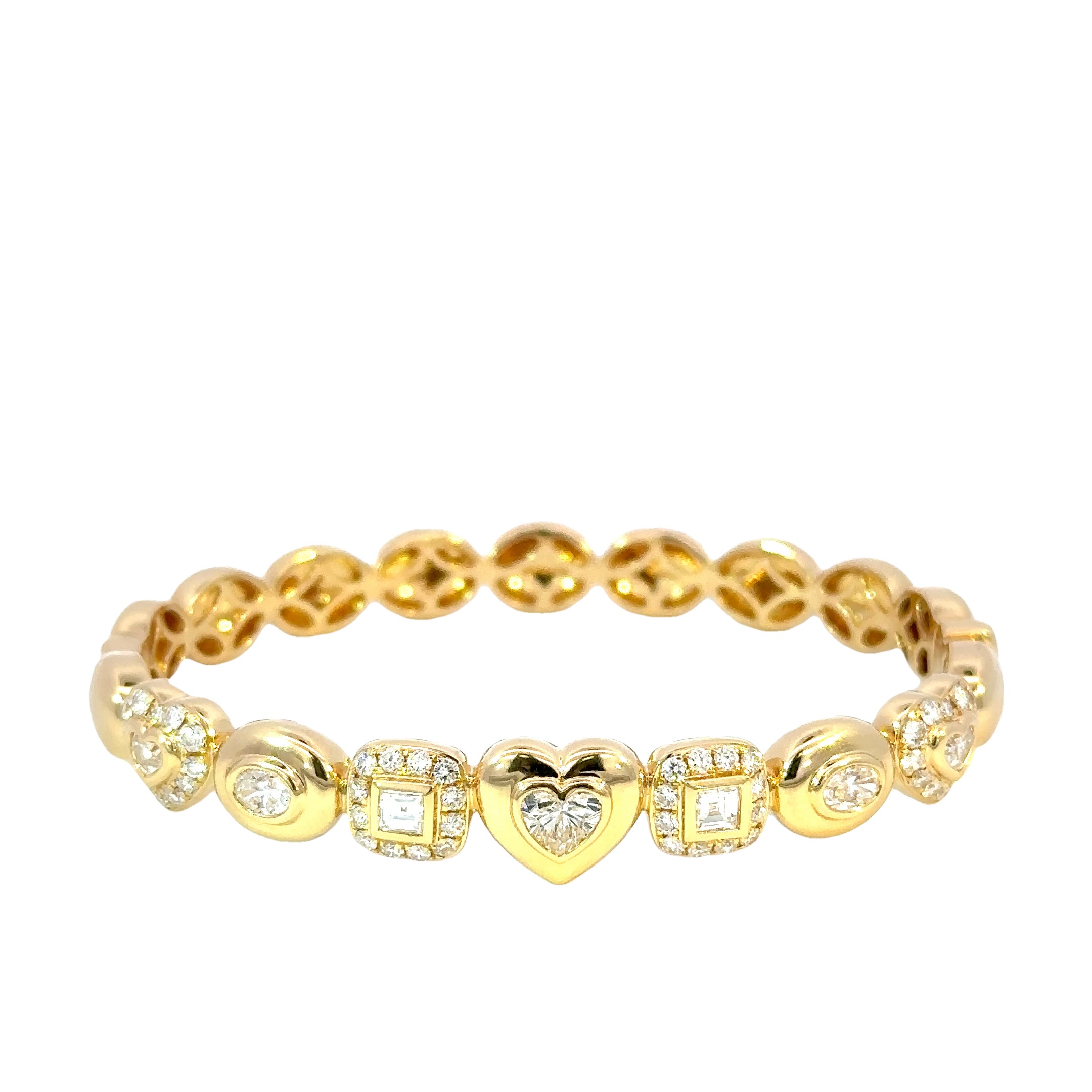 18kt yg Fancy Diamond Bracelet