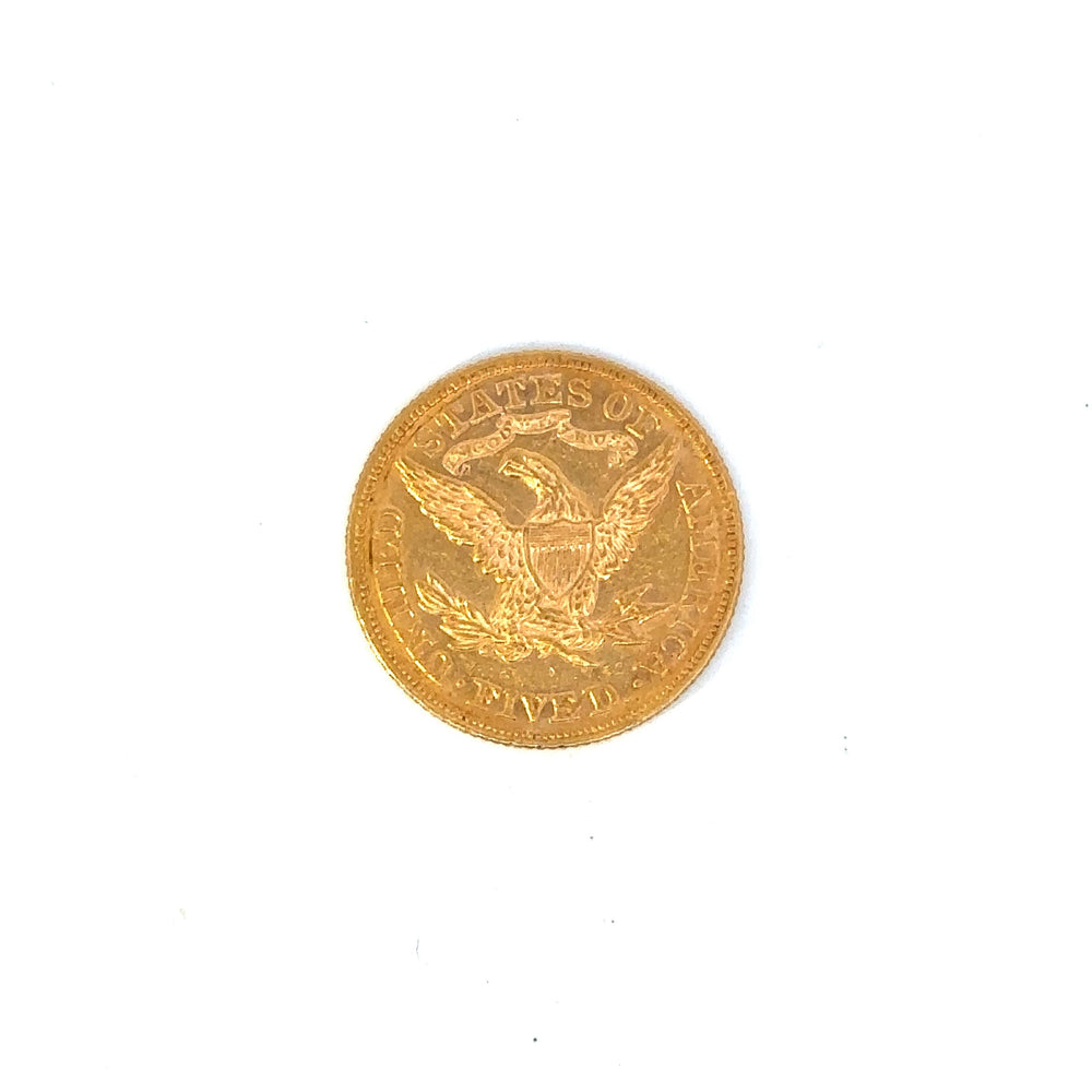 1880 $5 Gold Coin
AU 55
NGC-