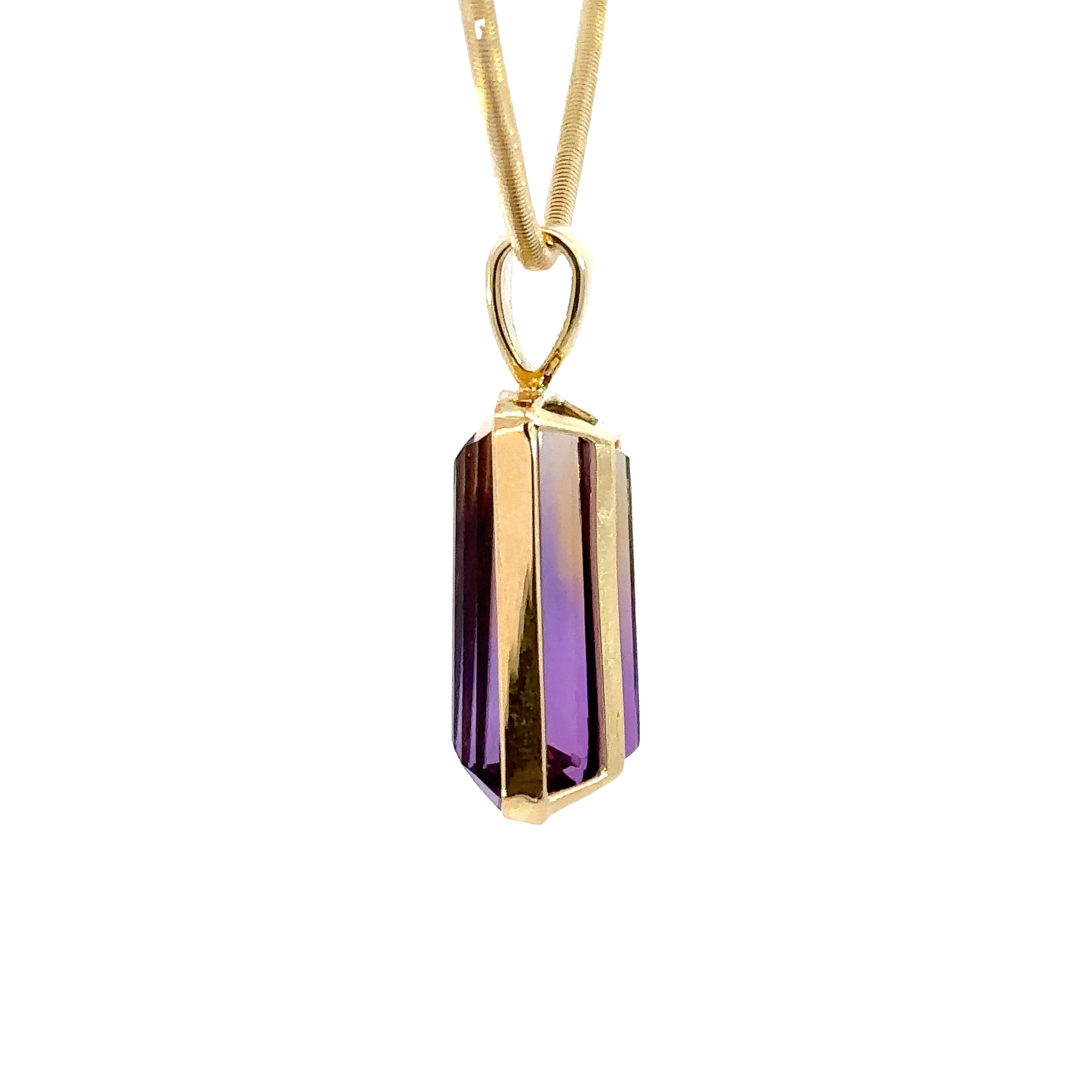 14k Yellow Gold & Ametrine Pendant